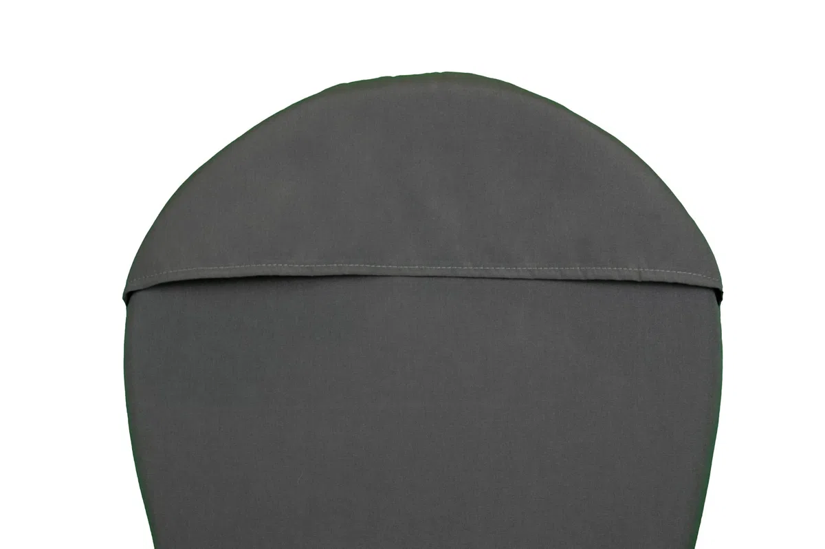 Cuscini da Esterno per Sedia Ronda emu, Set di 2, Grigio Antracite, Tessuto Acrilico Dralon, 96x46 cm, Made in Italy