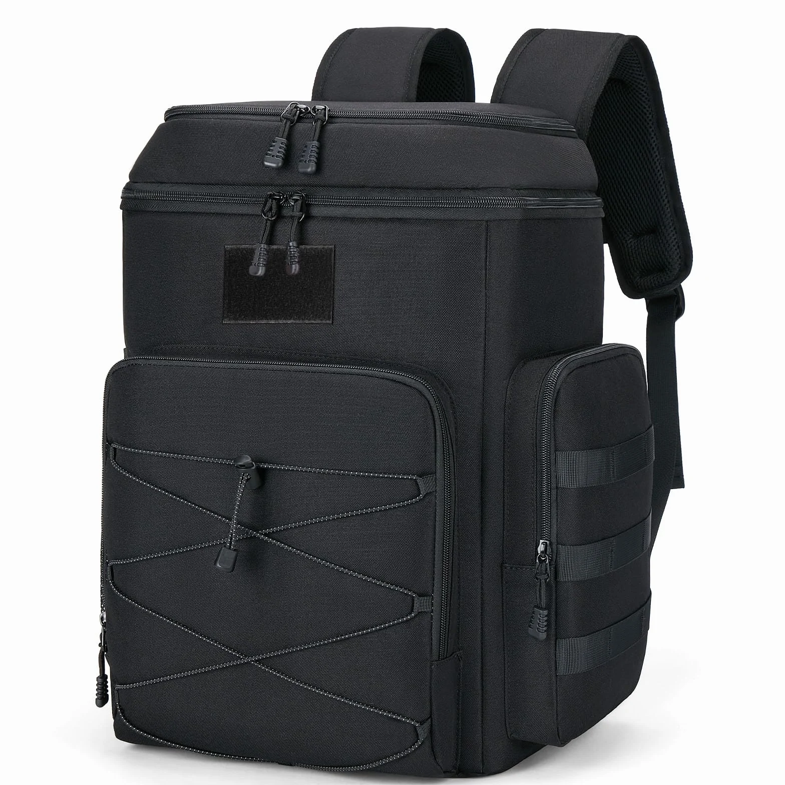 Borsa Termica Zaino 30L: Borsa a Tracolla Uomo, Doppiamente Isolata e Regolabile, Borsa Frigo per Picnic, Campeggio, Spiaggia - Nero