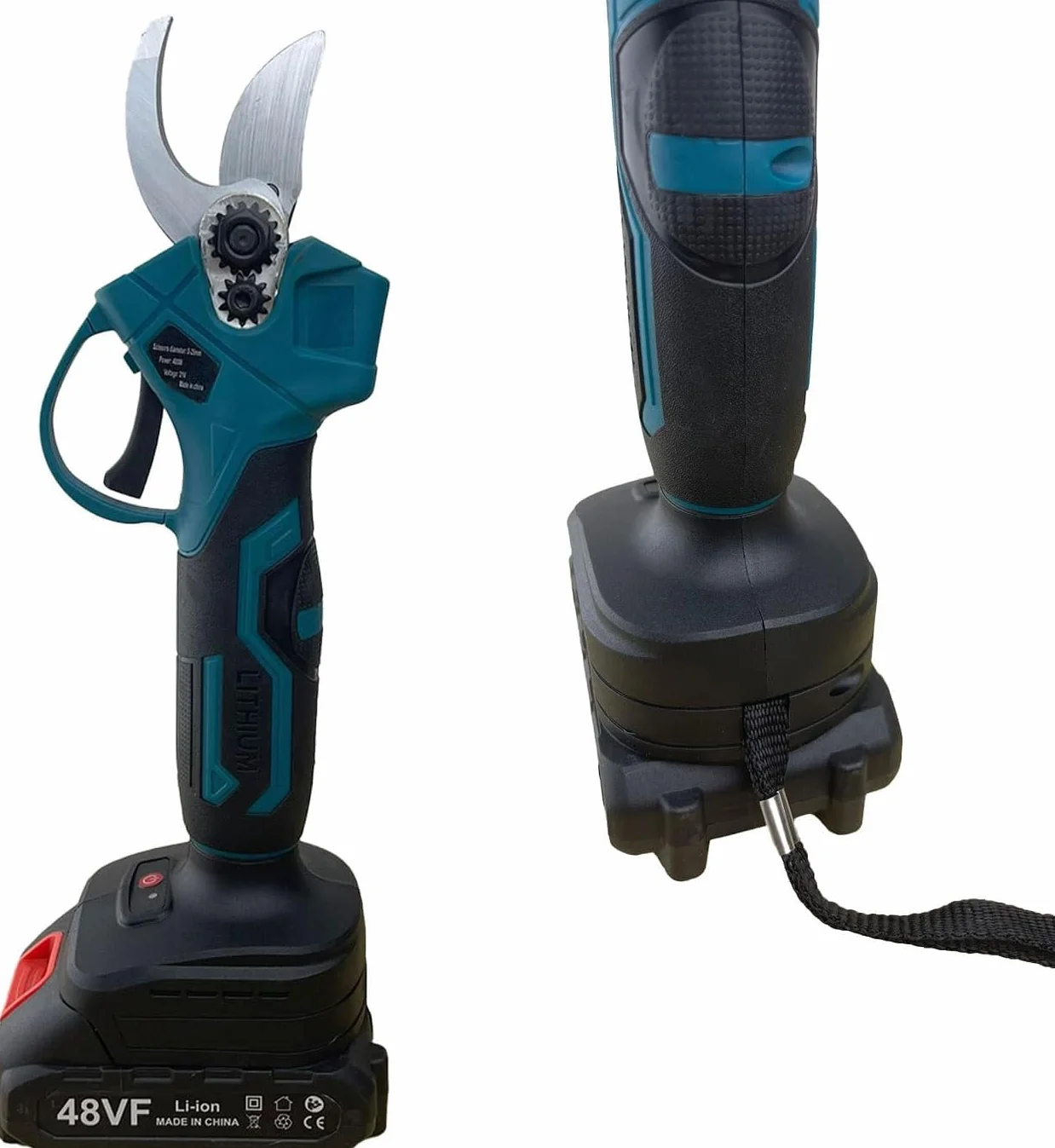 SQUADO - Forbice da Potatura, Doppia Batteria 48V Cesoia da potatura Elettrica, Cesoie per Giardinaggio