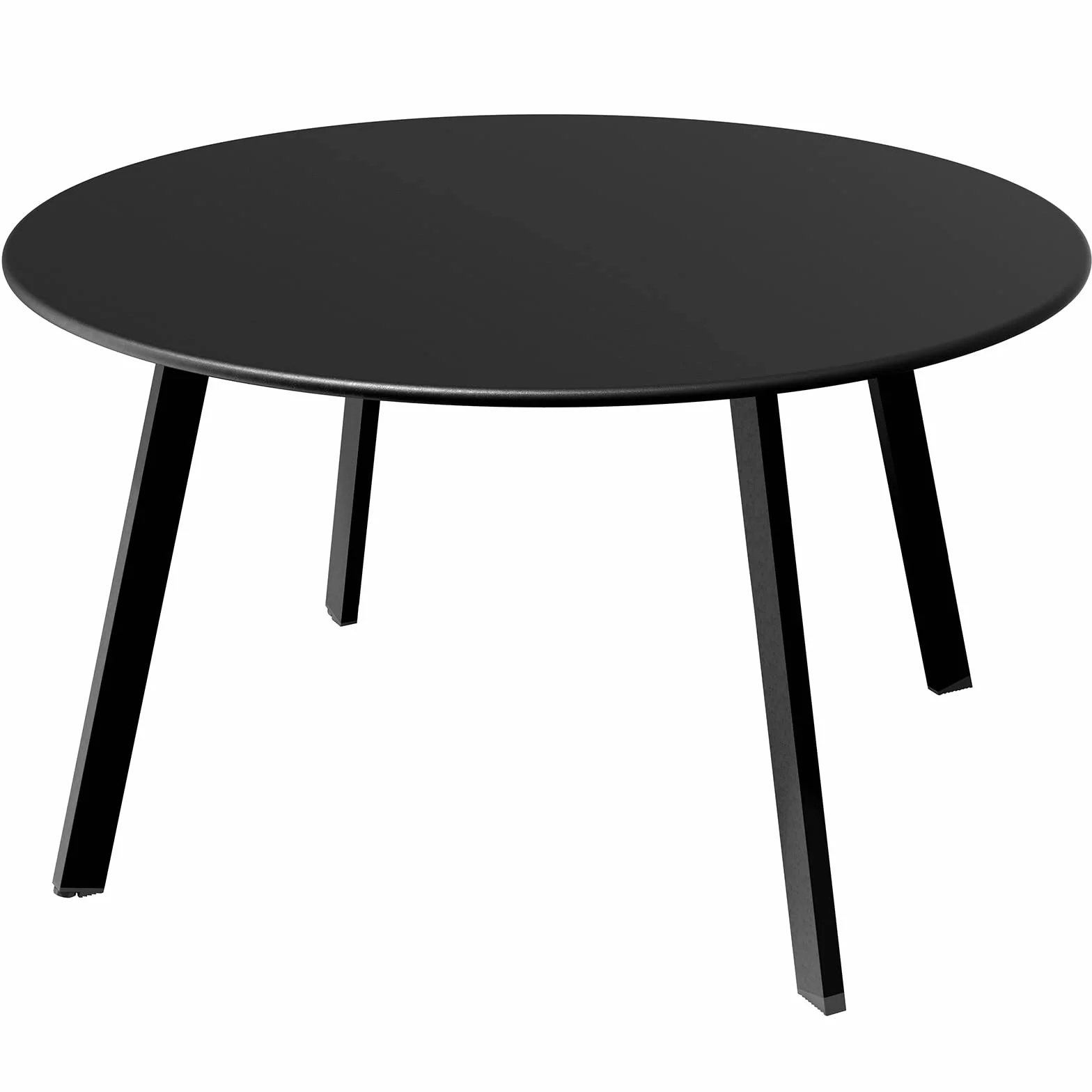 Tavolino rotondo da esterni Grand patio 70x70 cm nero leggero