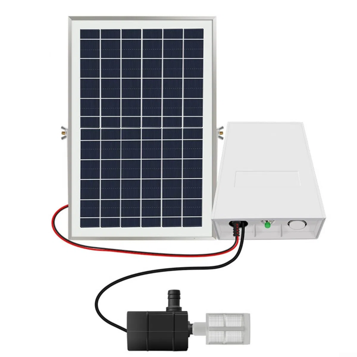 Pompa dell'acqua solare 9V 6W 10W con batteria e pannello solare regolazione a 5 velocità