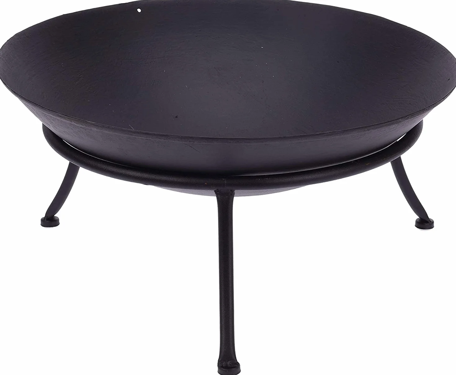Cestino per il Fuoco braciere da Terrazzo Acciaio Nero 57 cm