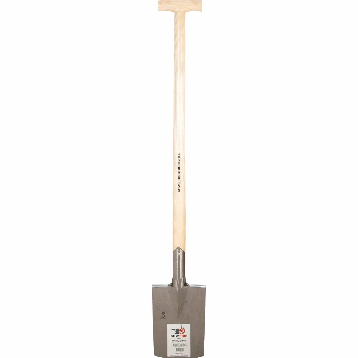 SHW-FIRE - Vanga da giardinaggio, 93 cm, leggera e stabile, manico a T