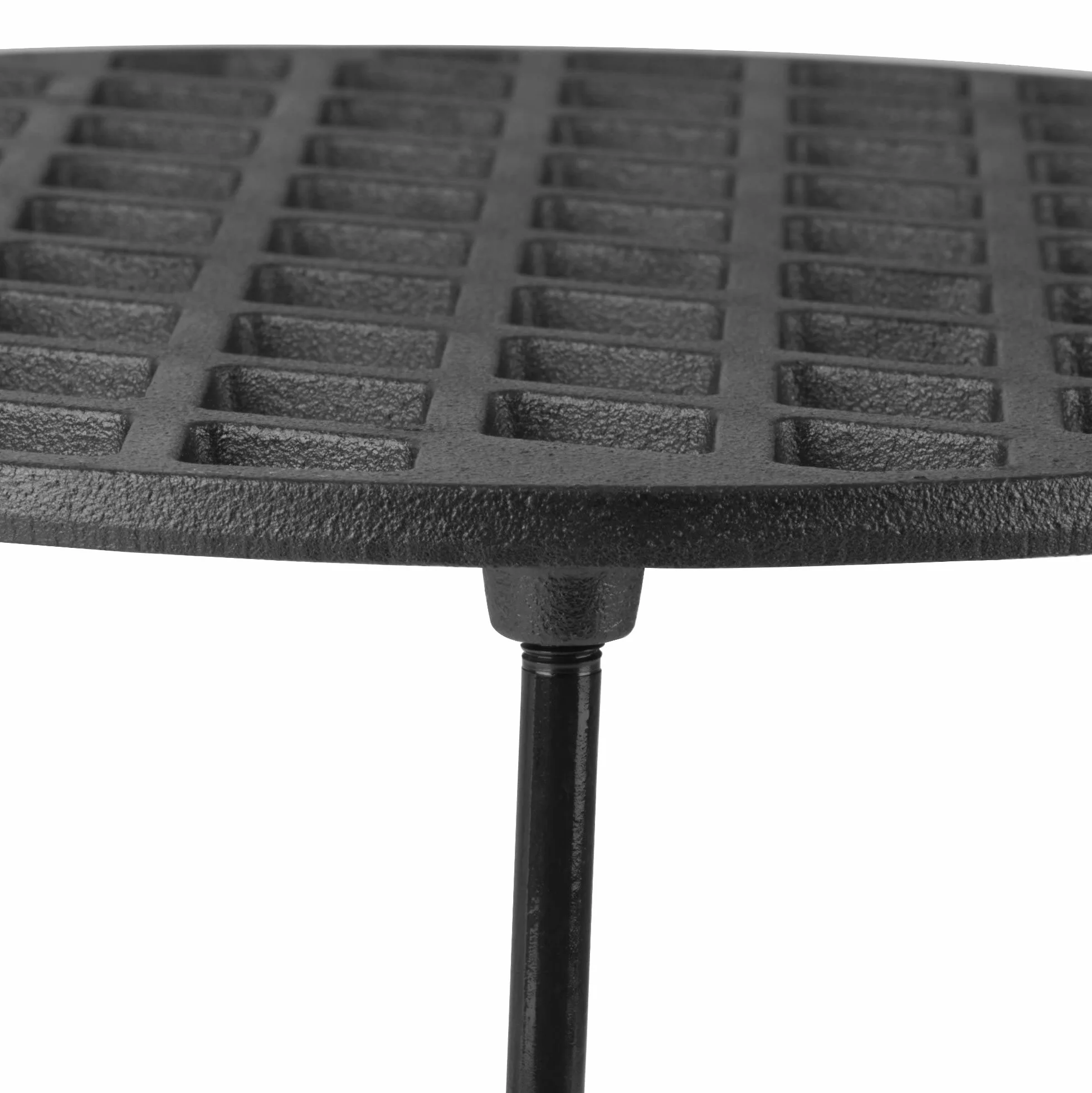 BBQ-Toro Griglia in ghisa Ø 35 cm con 3 gambe | Rotonda | Sottopentola per forno olandese | Accessori per barbecue | Treppiede | Griglia in ghisa | Griglia | Griglia per barbecue
