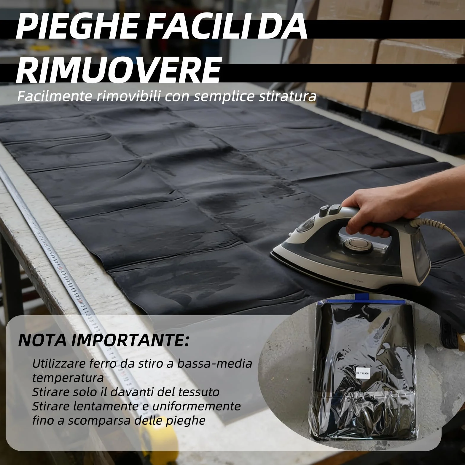 Tettoia in camoscio con dorso in schiuma per interni dell'auto, adatto per la sostituzione di cieli auto, camper, campervan e progetti fai da te (200,7 x 152,4 cm) (nero)