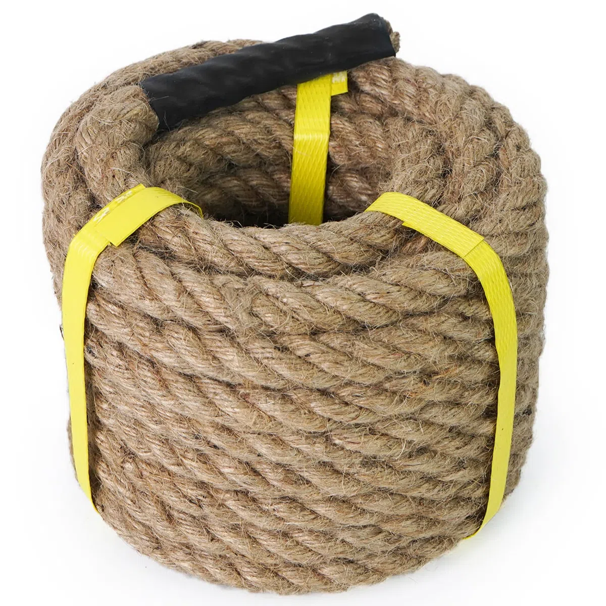 Aoneky Corda Juta Naturale 14/16/20/25 /30/40 /50mm, 8M/15M/30M - Grosse Corda Canapa Intercciata per Giardinaggio, Amaca, Barca, Decorazione Interni, Sport,Lavoro di Bricolage(30M x 30mm)