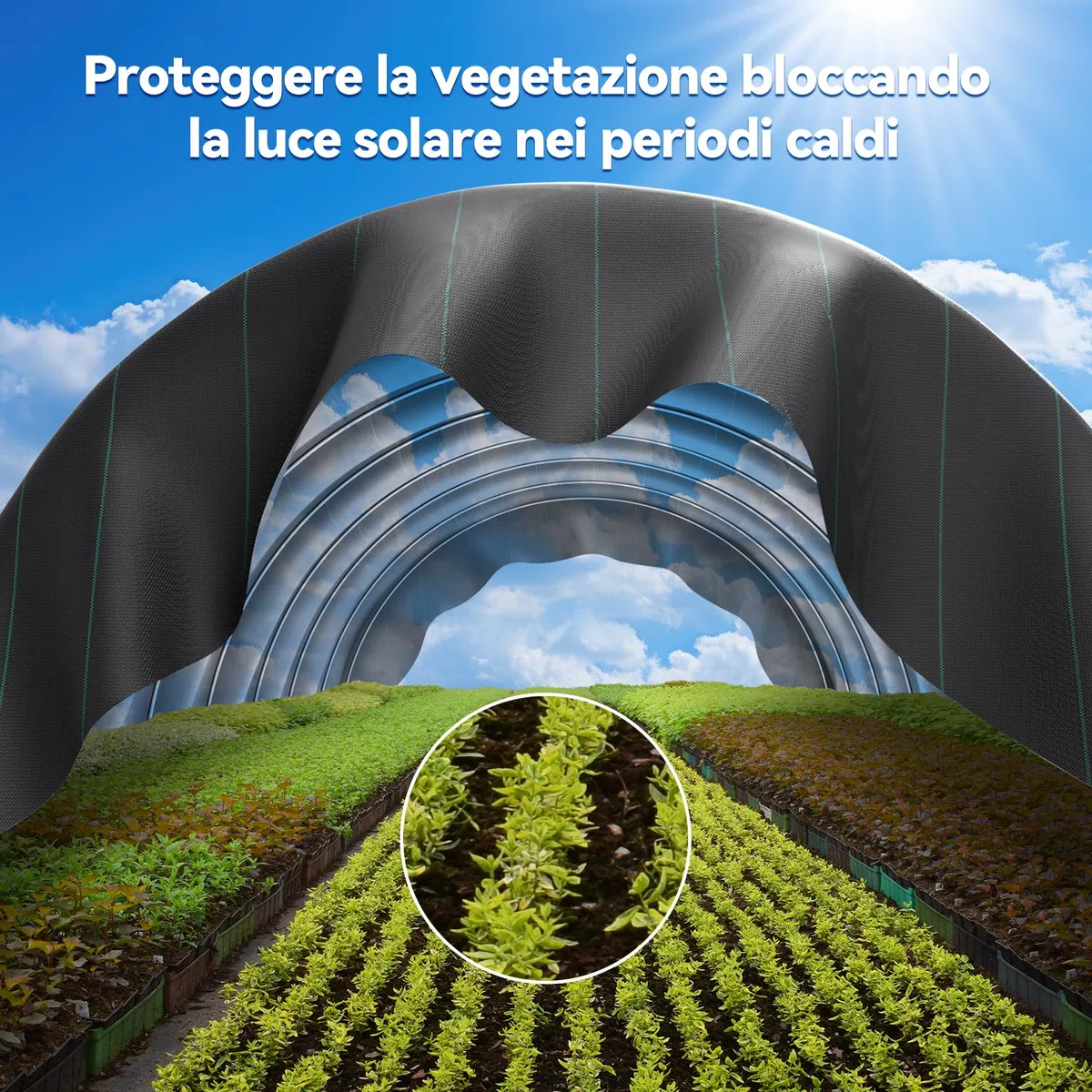 Iropro Telo Pacciamatura Anti Erbacce 4m x 25m 100m² Tessuto Permeabile all'Acqua Stabilizzazione ai Raggi UV