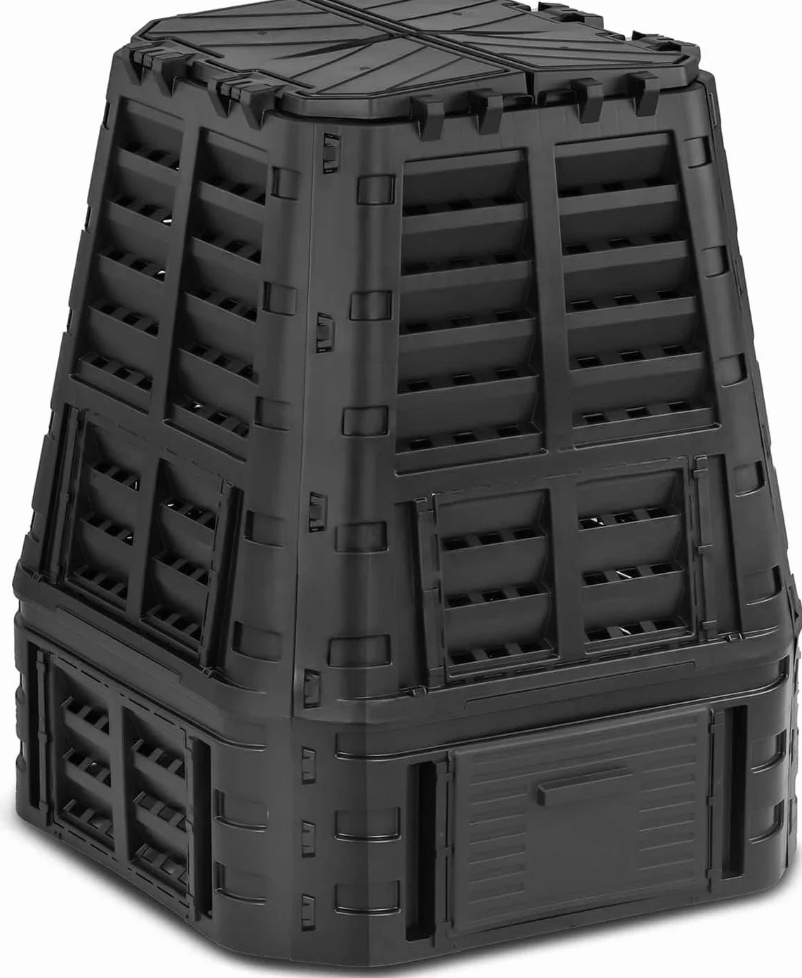Compostiera da giardino nera 740 Lt Kompobox