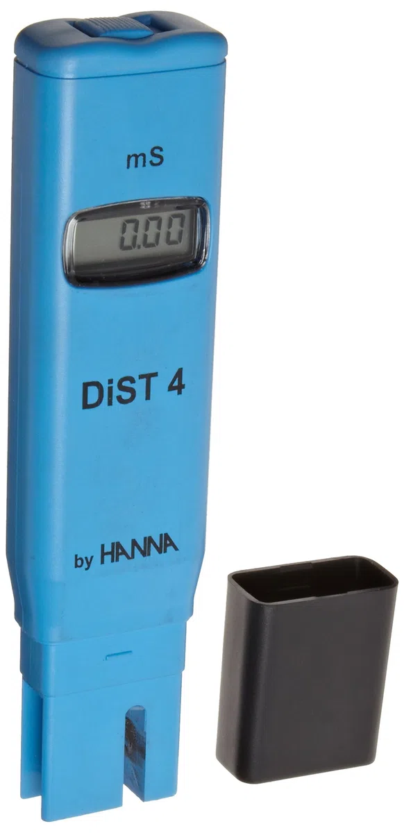Hanna Instruments HI98304 DIST4 CE e TDS Tester, 19,99 mS/cm, risoluzione 0,01 mS/cm, precisione +/- 2%