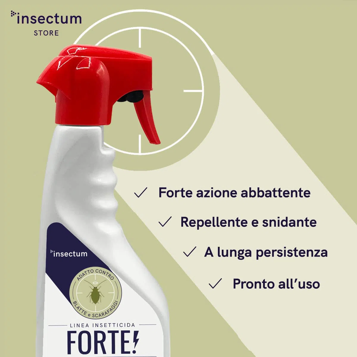 Spray blatte disinfestazione casa 2x500 ml - Coppia spray Anti scarafaggi e anti blatte a effetto abbattente - 2 bottiglie - Insetticida multinsetto antiscarafaggio e blatta