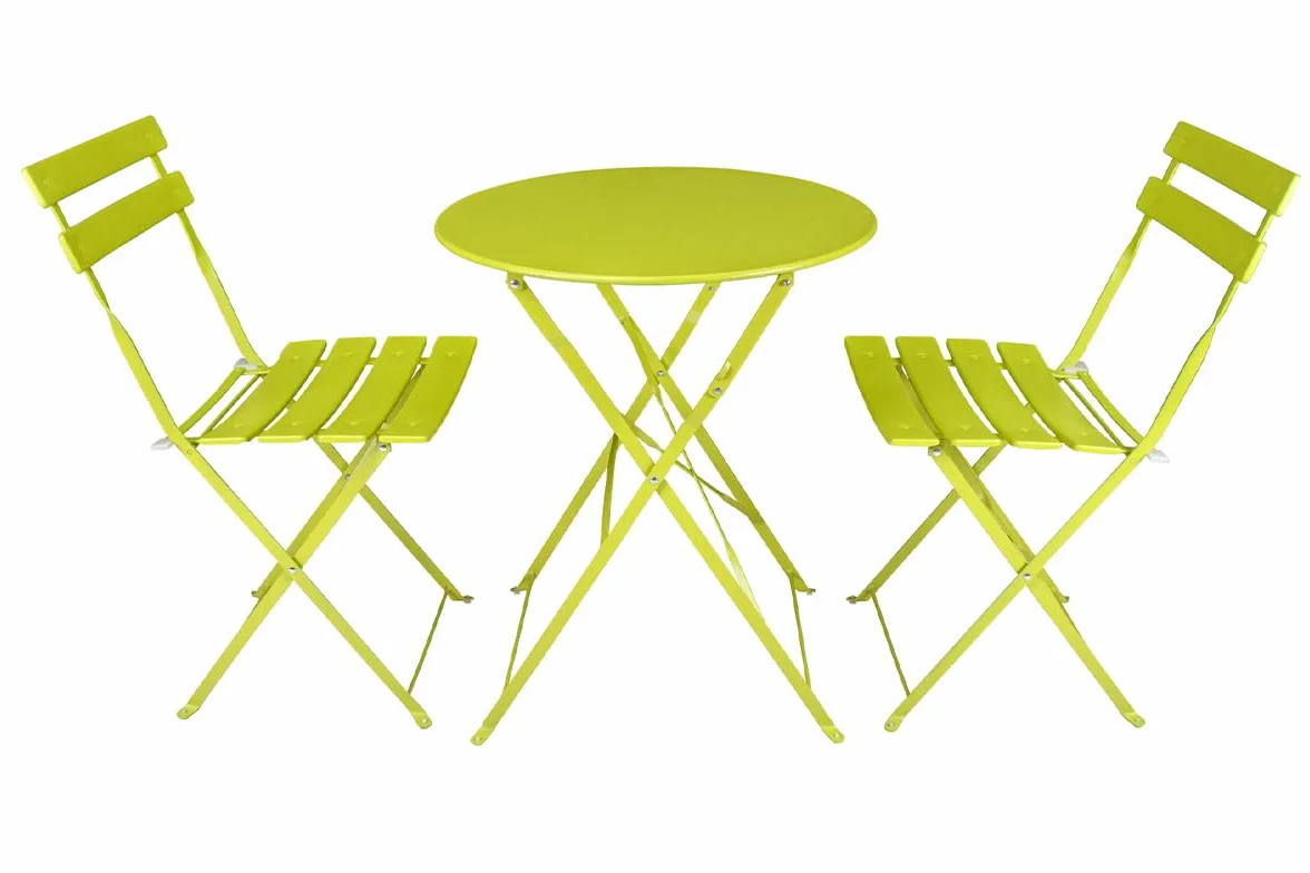 SAMIRA Set Tavolo e Sedie da Giardino Pieghevoli Esterno Mod. Positano