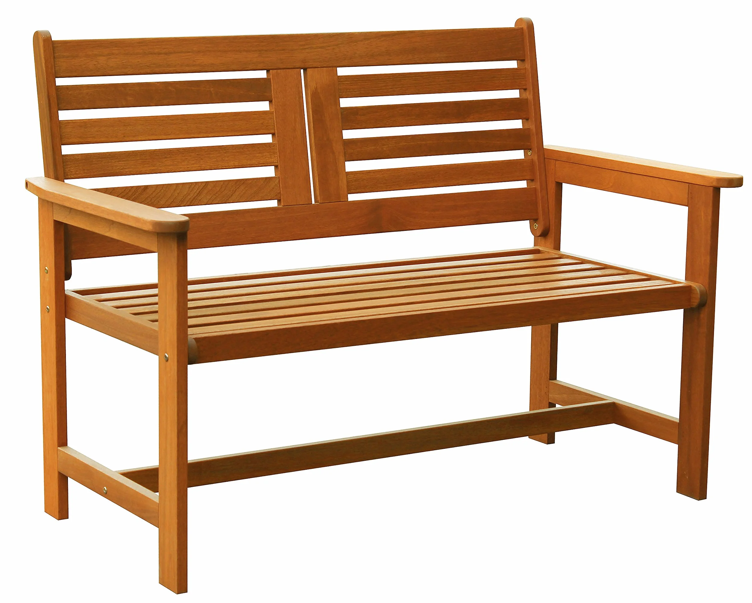 AVANTI TRENDSTORE Set da giardino 5 pezzi in legno tropicale tavolo 135x73,5x75 cm sedie 61x88x62 cm panche 120x88x62 cm