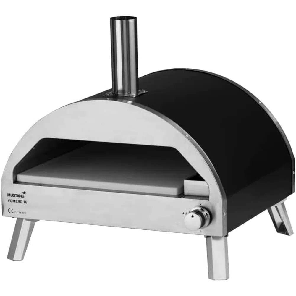 Shally Dogan Forno per Pizza Vomero 16 a Gas 500°C Acciaio Inossidabile con Pietra in Cordierite Cottura su 3 Lati