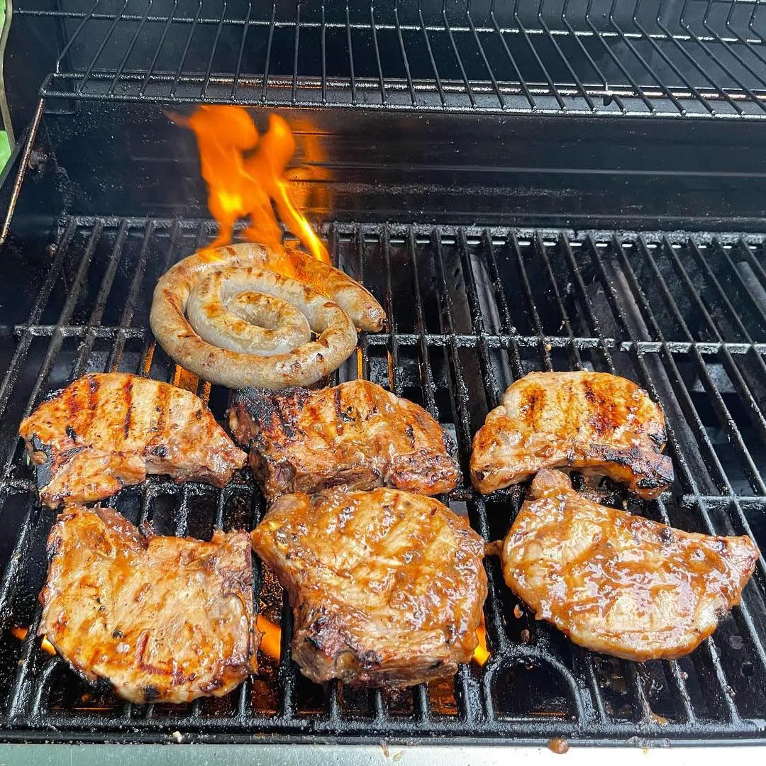 WELL GRILL Parti di ricambio per griglie ibride CharBroil a 3 bruciatori Gas2Coal, piastre riscaldanti, barre aromatizzanti e bruciatori per barbecue e kit di accessori per tubi crossover, in acciaio