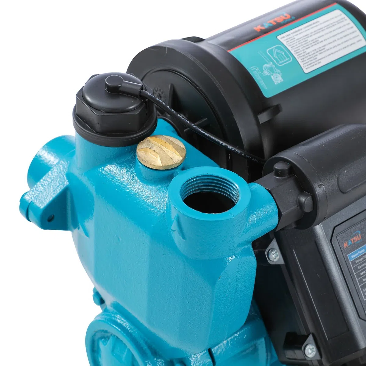 KATSU Pompa Booster Acqua 370W Pompa da Giardino, Controllo Automatico della Pressione, Autoadescante Adatta per Rubinetti Dell'acqua di Casa e Giardino 151436
