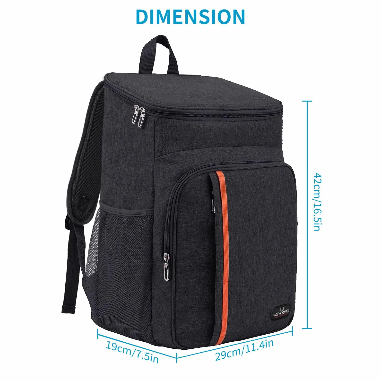 HEQUN Zaino Termica 23L Borsa Frigo Isoterma per Alimenti Picnic Escursionismo Campeggio