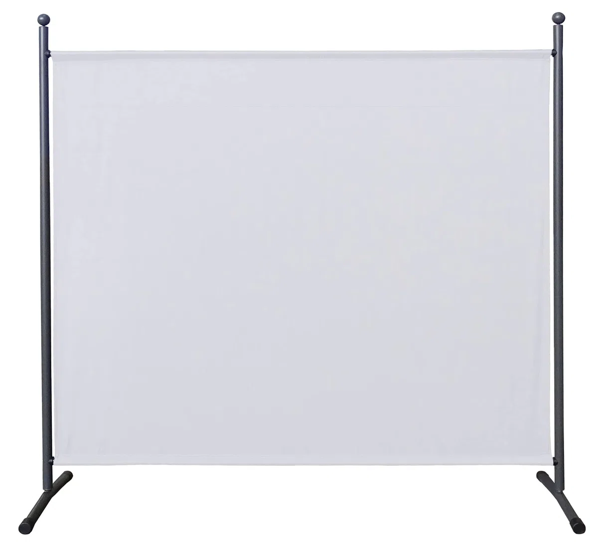 QUICK STAR Paravento da Giardino 180 x 178 cm Divisorio in Tessuto Balcone Protezione della Privacy Bianco