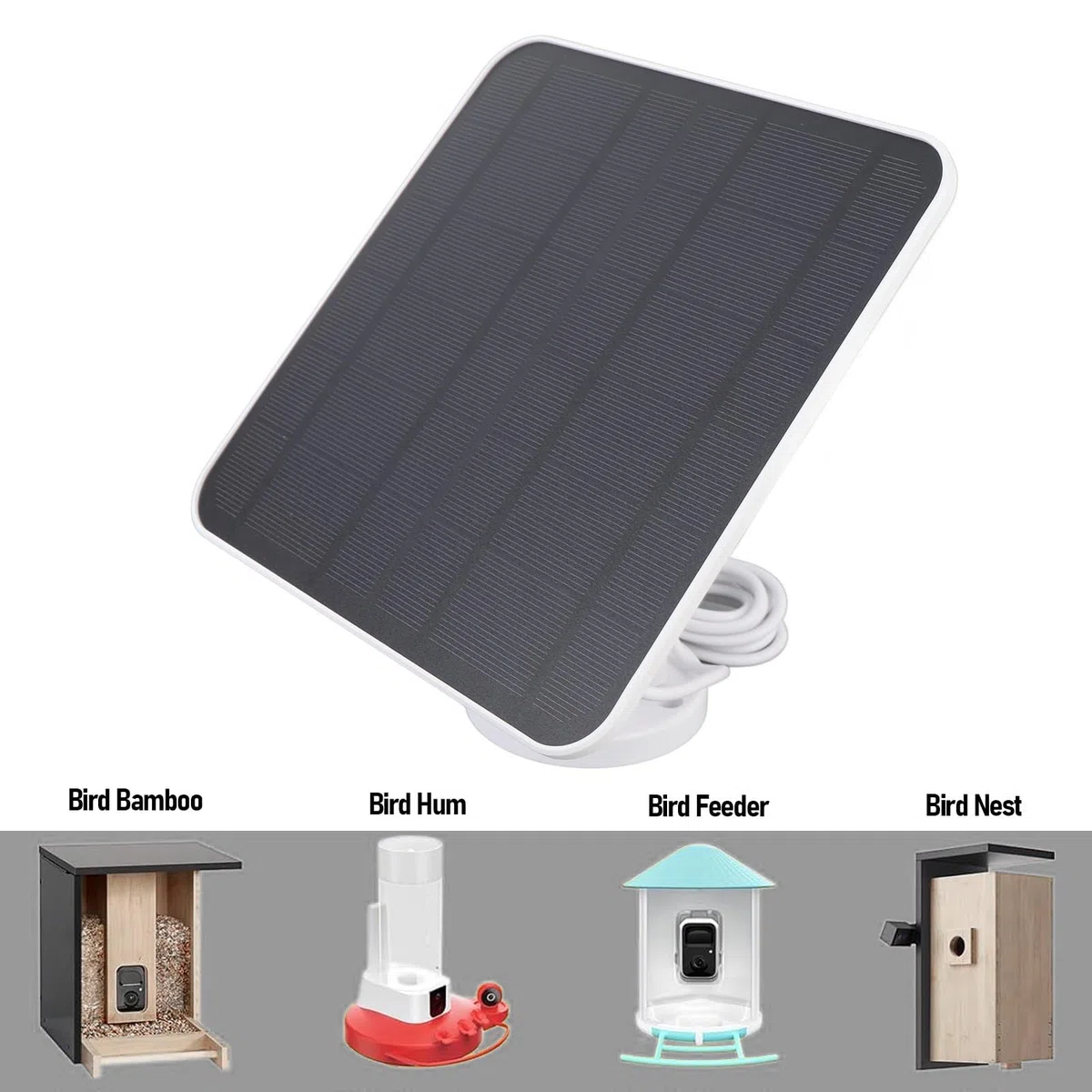 Pannello Solare Monocristallino 12W con Staffa Regolabile 360° per Esterno