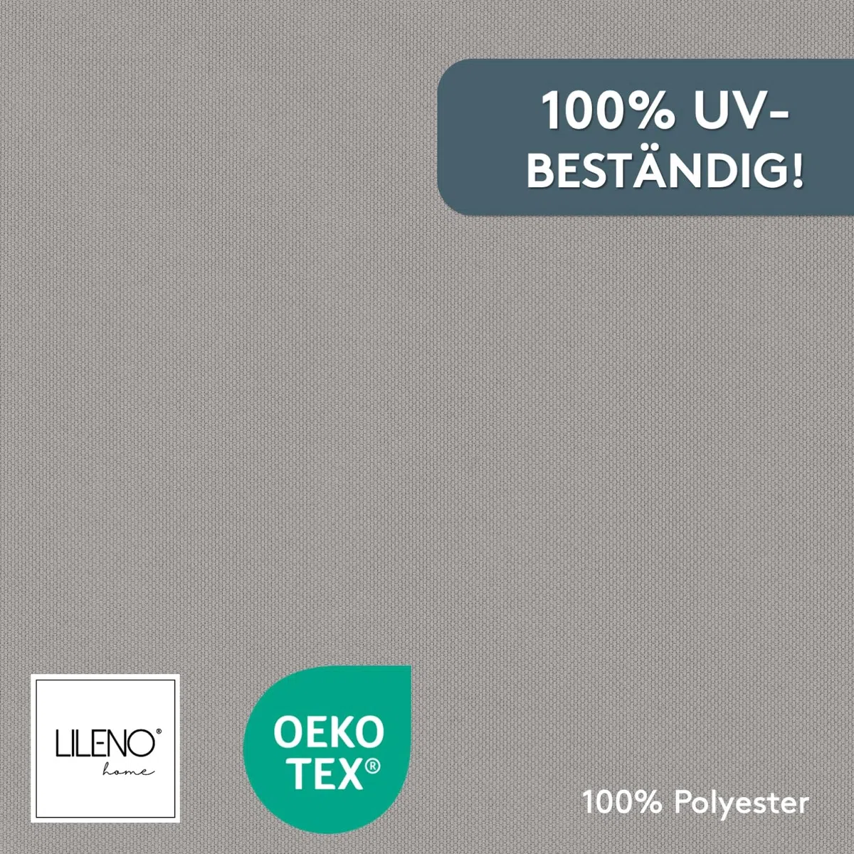 LILENO HOME MIA Cuscini per sedia da giardino set da 2 pezzi con schienale alto grigio