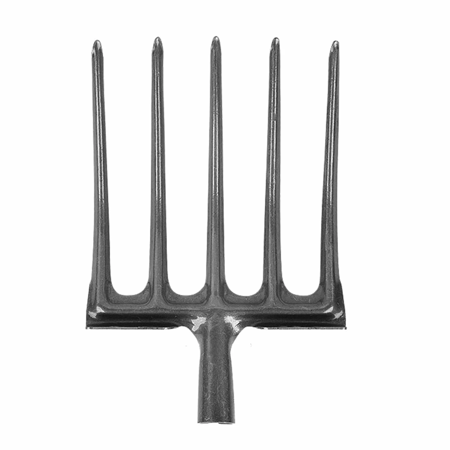 Forca da scavo Forca da giardino Attrezzo da giardino in acciaio al carbonio Forca da scavo Attrezzatura da giardinaggio pratica (5 Denti)