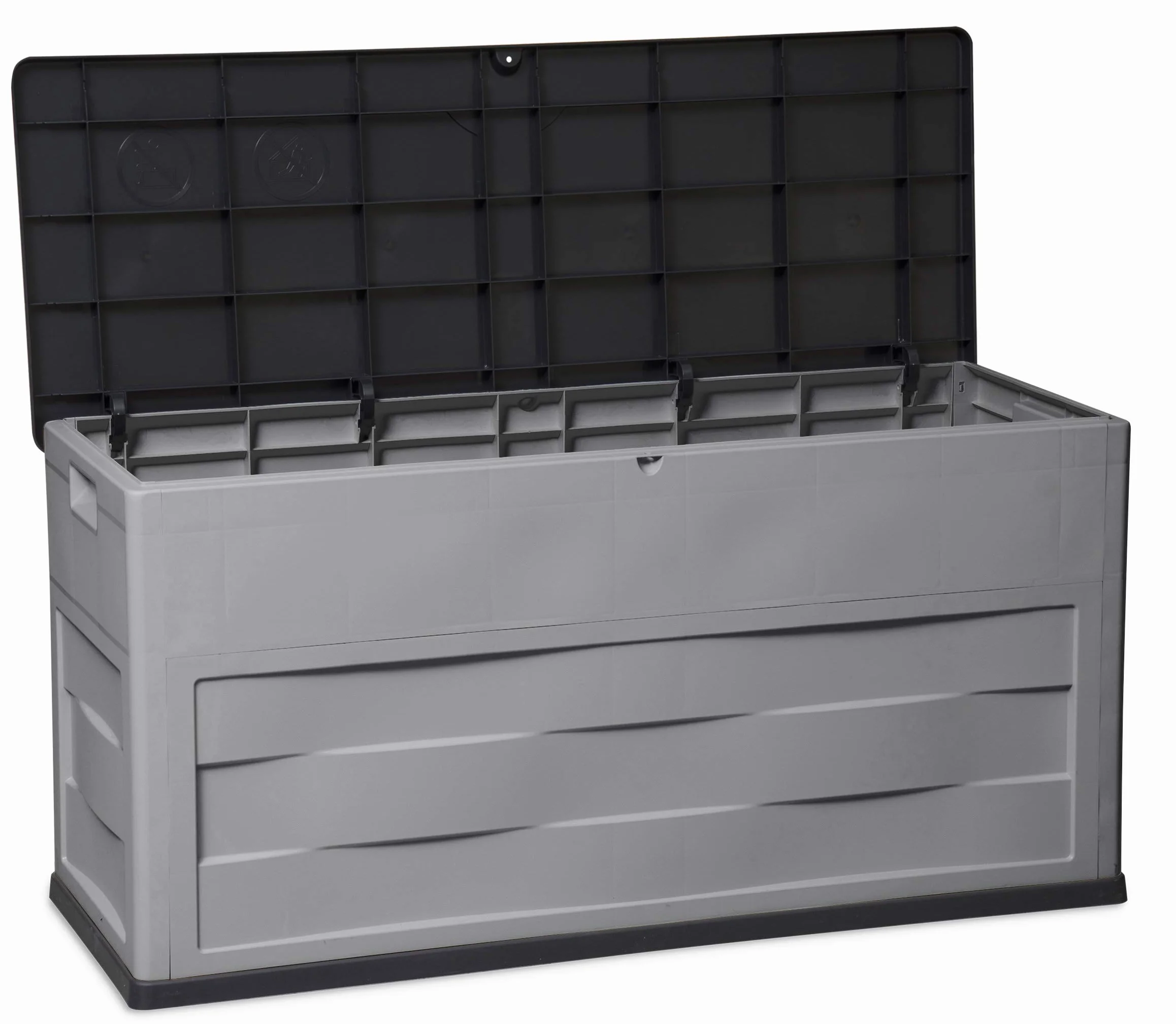 Toomax Ambition baule da giardino 320L portattrezzi 119x46x60h cm grigio tortora/nero UV