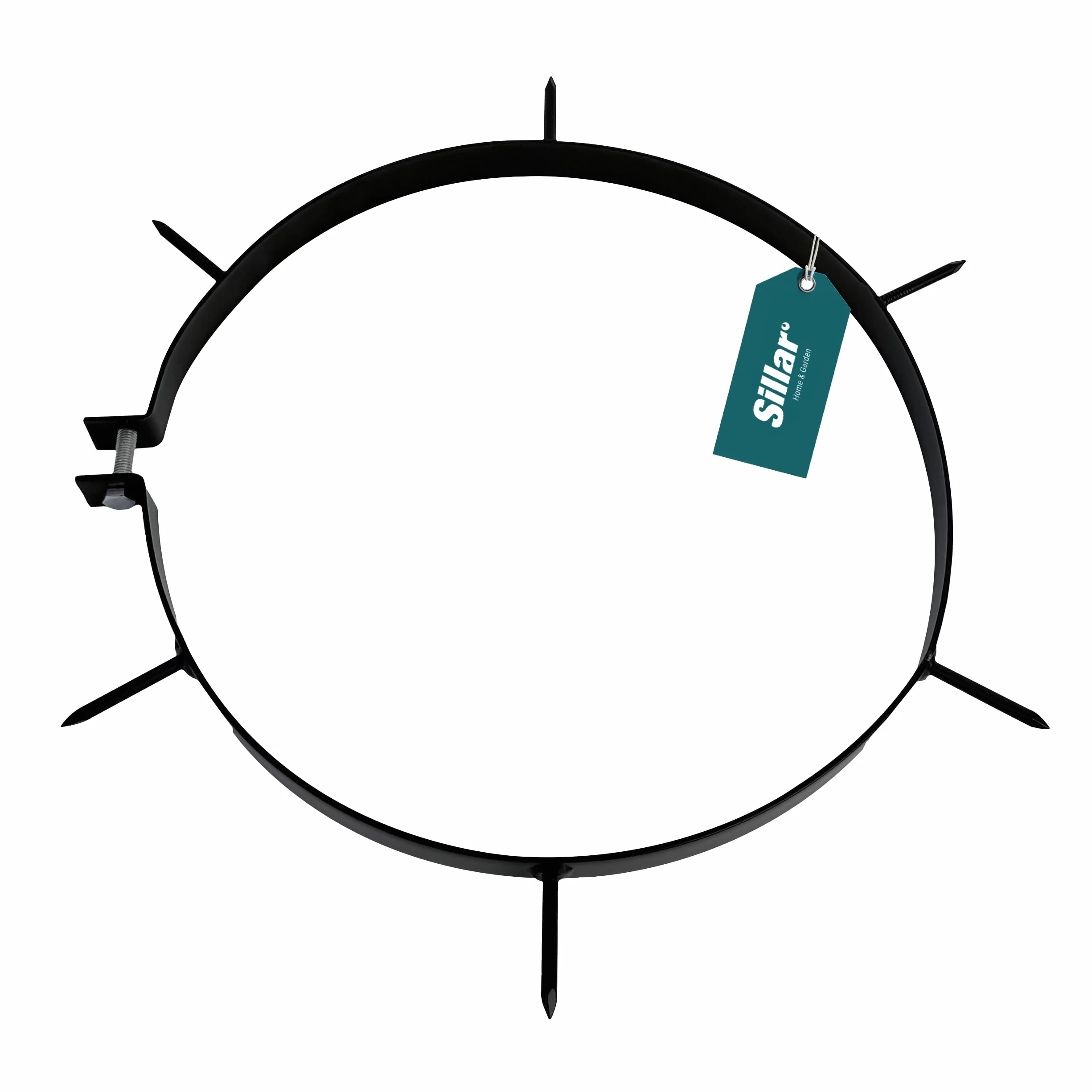 Sillar Anelli Aeratori per Rullo da Prato, 32 cm, Set di 5 Anelli con 30 Punte in Acciaio, Accessorio per Rullo da Giardino, Utensile Manuale per Arieggiare e Rigenerare Il Prato