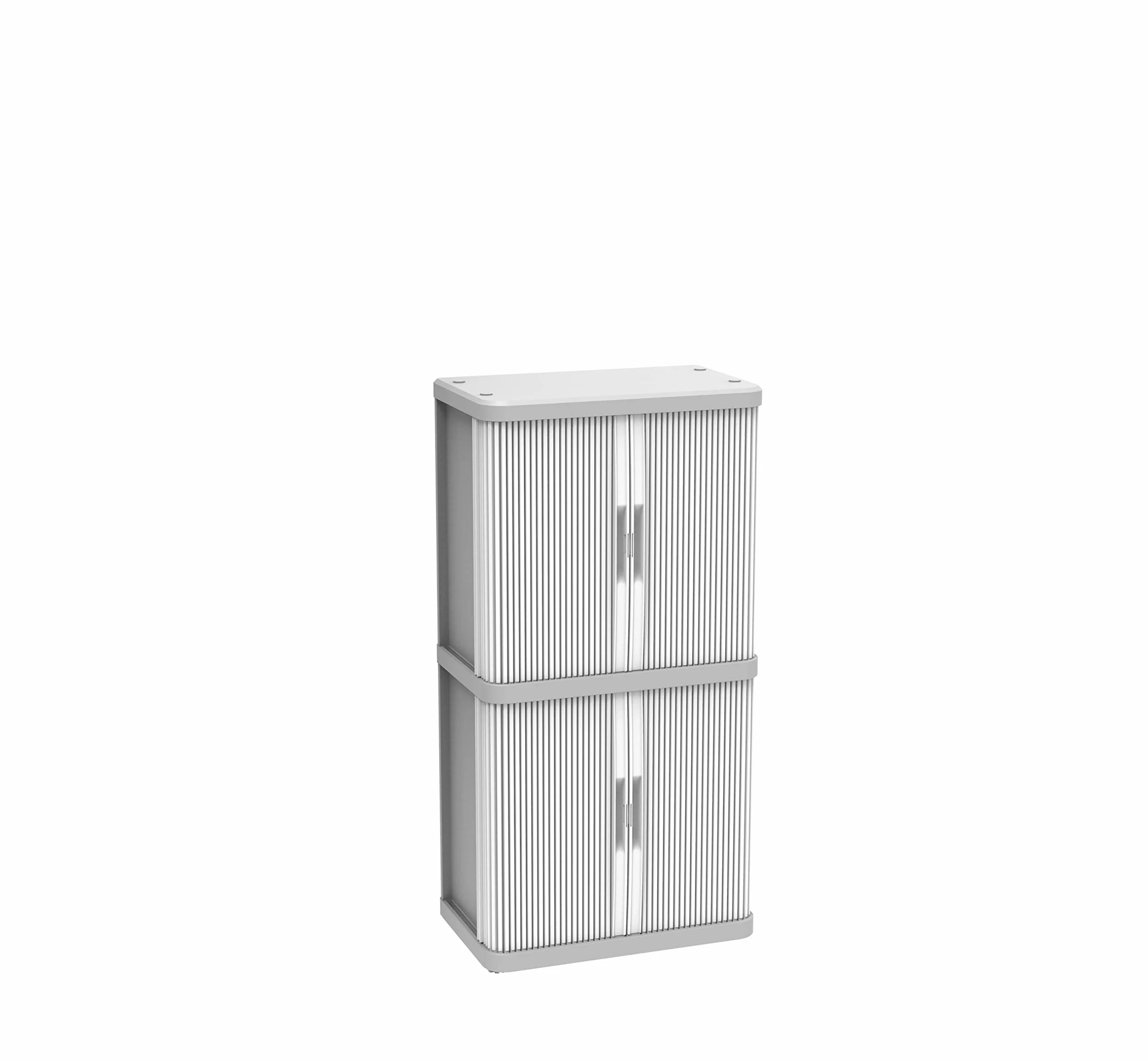 Terry - Rolling Space Cab 2, Armadio a 2 Vani con Due Antine Scorrevoli, 2 Ripiani Interni Modulabili, da Interno e Esterno, in Plastica, 59x36x115 cm