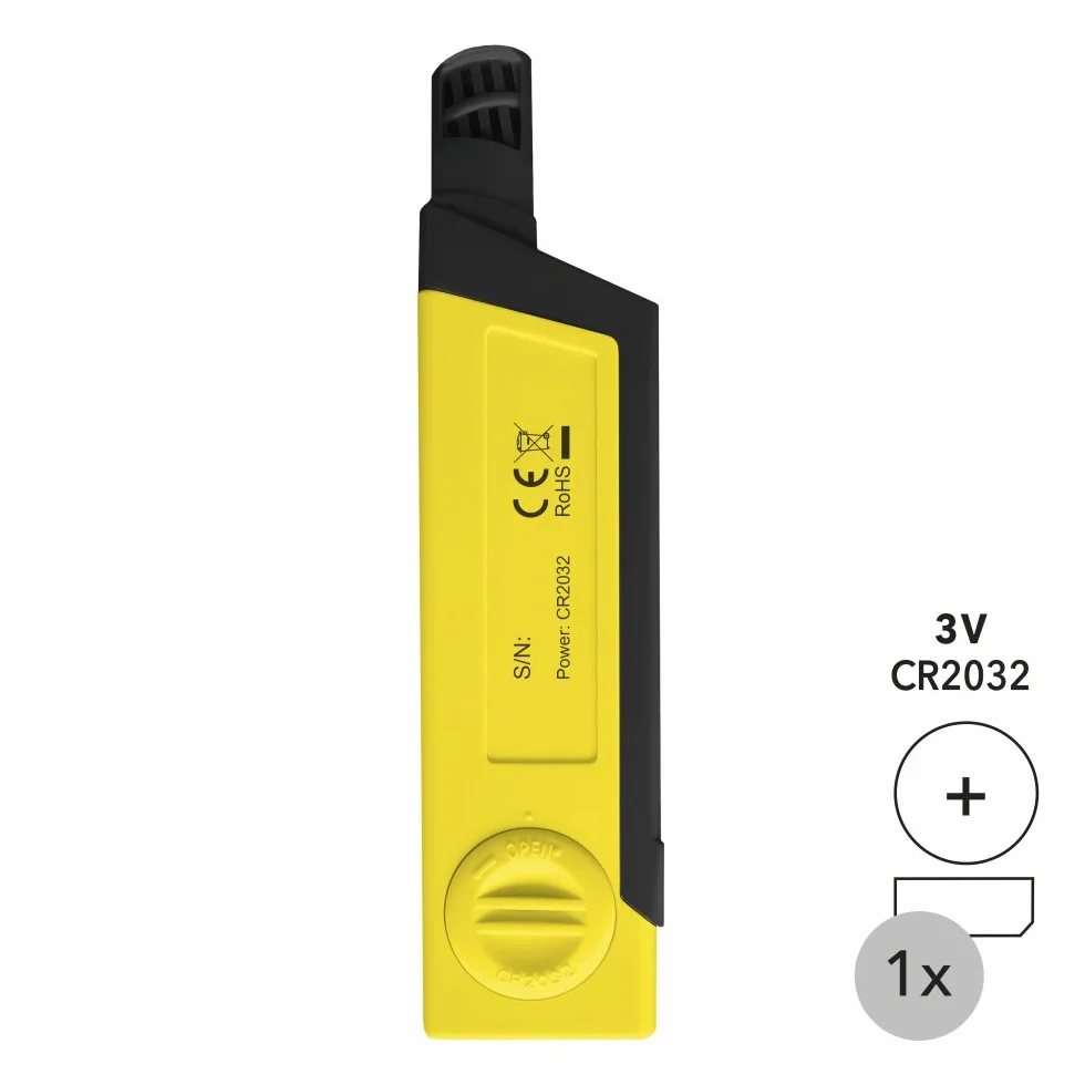 TROTEC Igrometro BC25 – Misuratore di umidità dell'aria e termometro – Campo di misura da -20 °C a +50 °C, indice di calore (HI), temperatura percepita (WBGT)