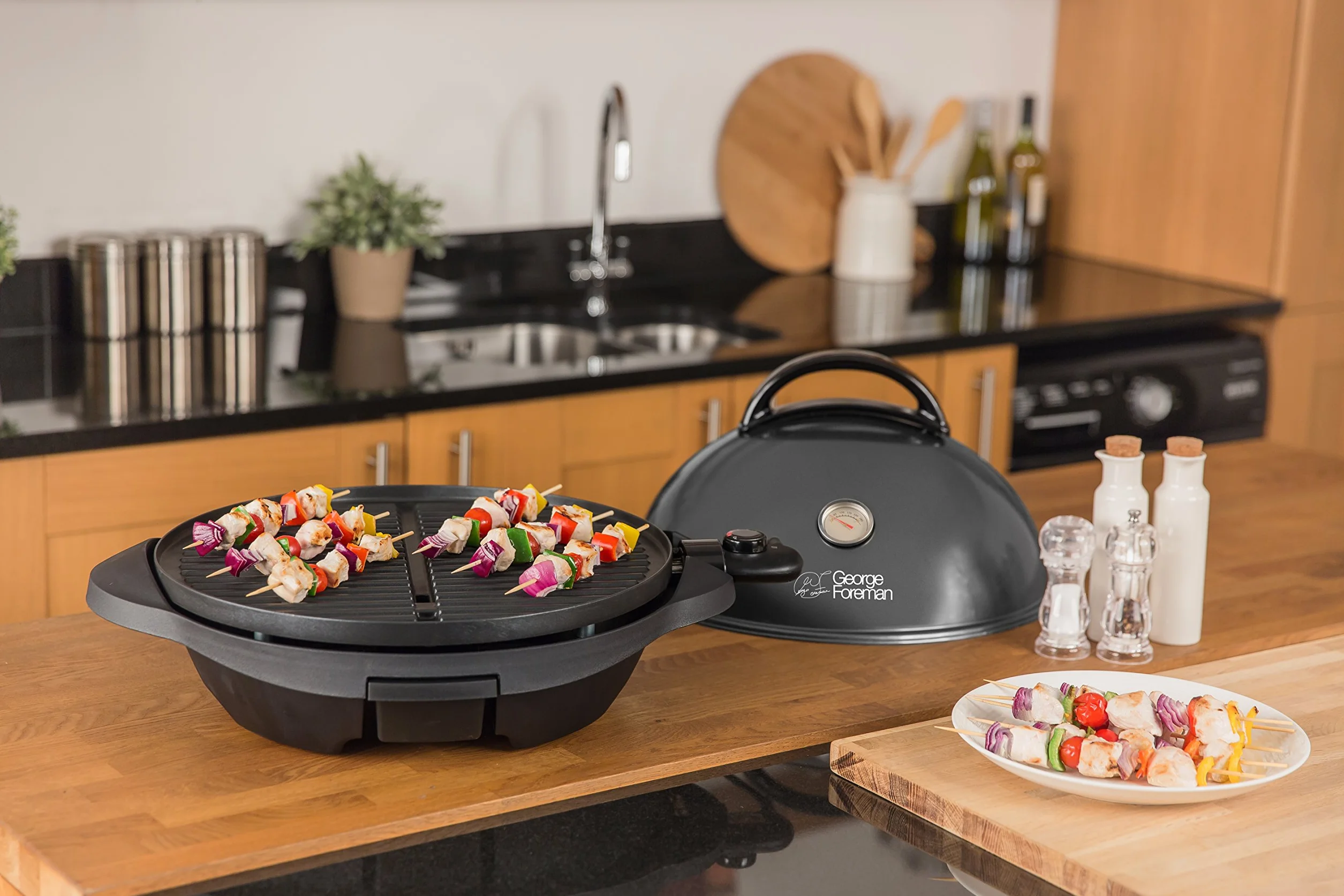 George Foreman Grill Elettrico 2 in 1 2400 W Ø44,5 cm Tavolo Pedistallo