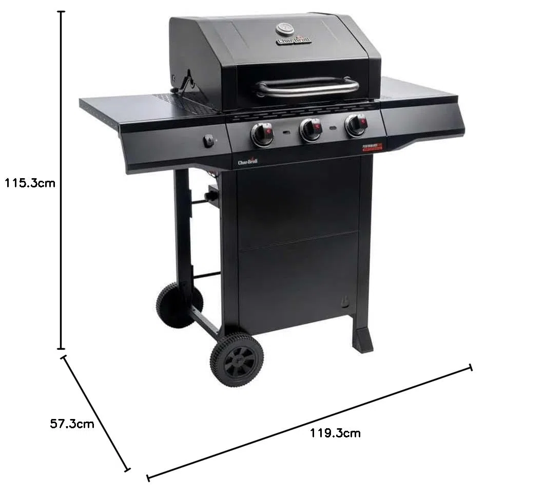 Char-Broil PERFORMANCECORE B3 Griglia a gas a 3 fuochi BBQ