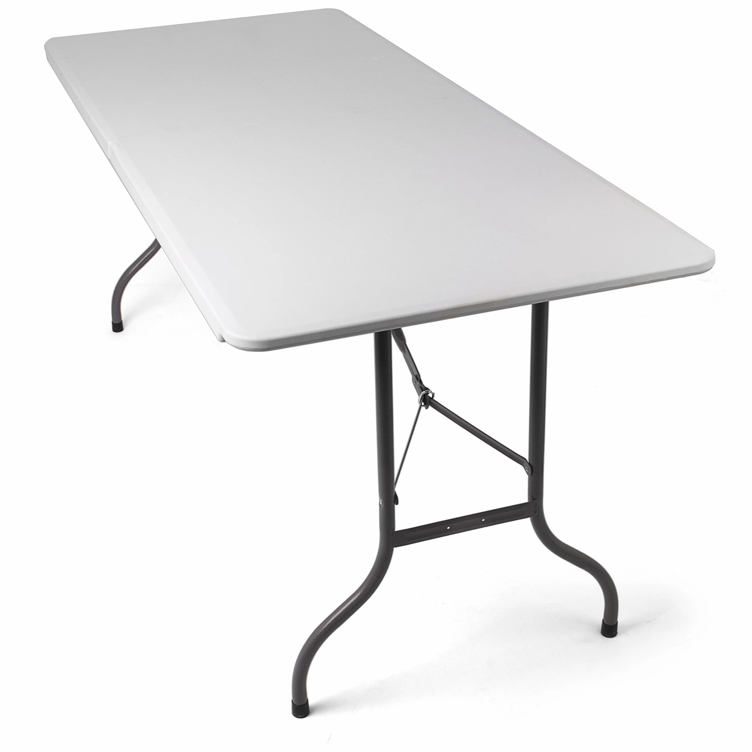 Tavolo Pieghevole da Giardino 180 x 75 x 74 cm Acciaio Verniciato a Polvere HDPE