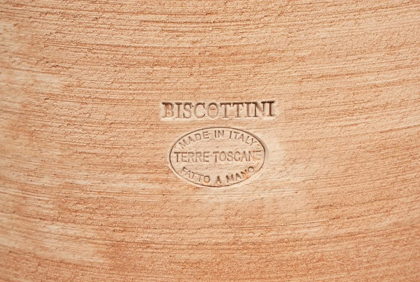 Biscottini Vasca per Fontana da giardino in terracotta Fontanella a muro da esterno Fontana da parete Made in Italy lavabo Decorazione muro