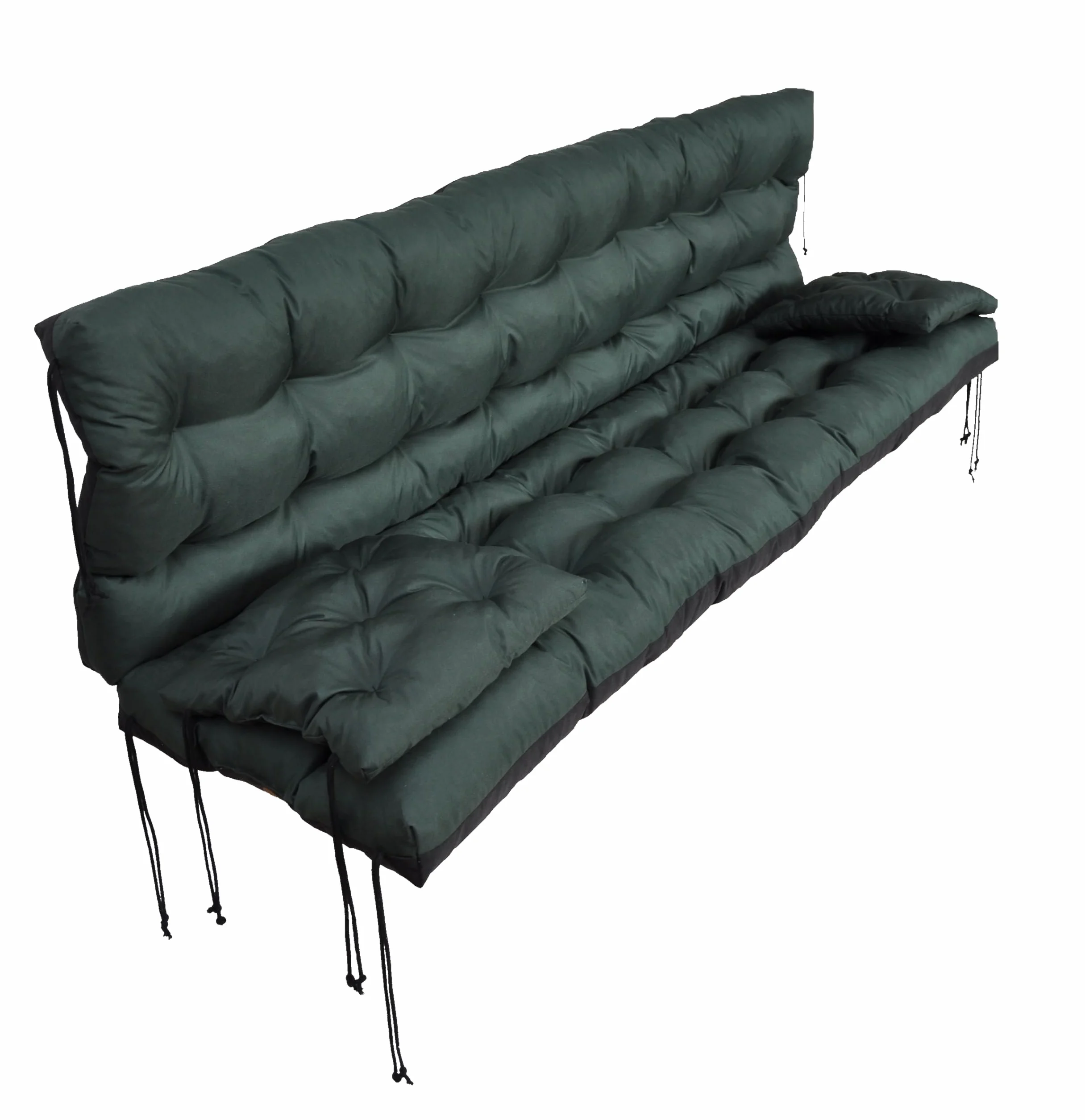 Impermeabile Cuscino per Altalena Hollywood da Giardino, 160 cm, per Panca (Verde)
