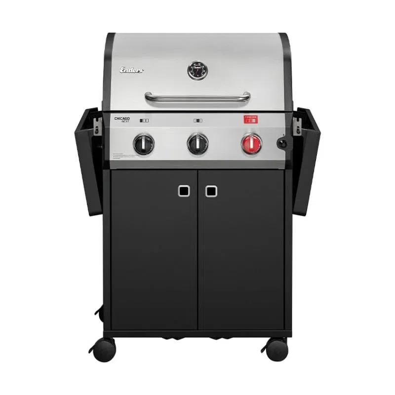Enders Barbecue a gas Chicago Next 3 R Turbo 3 bruciatori 1 Turbo Zone Switch Grid 60x42 cm 10,6 KW