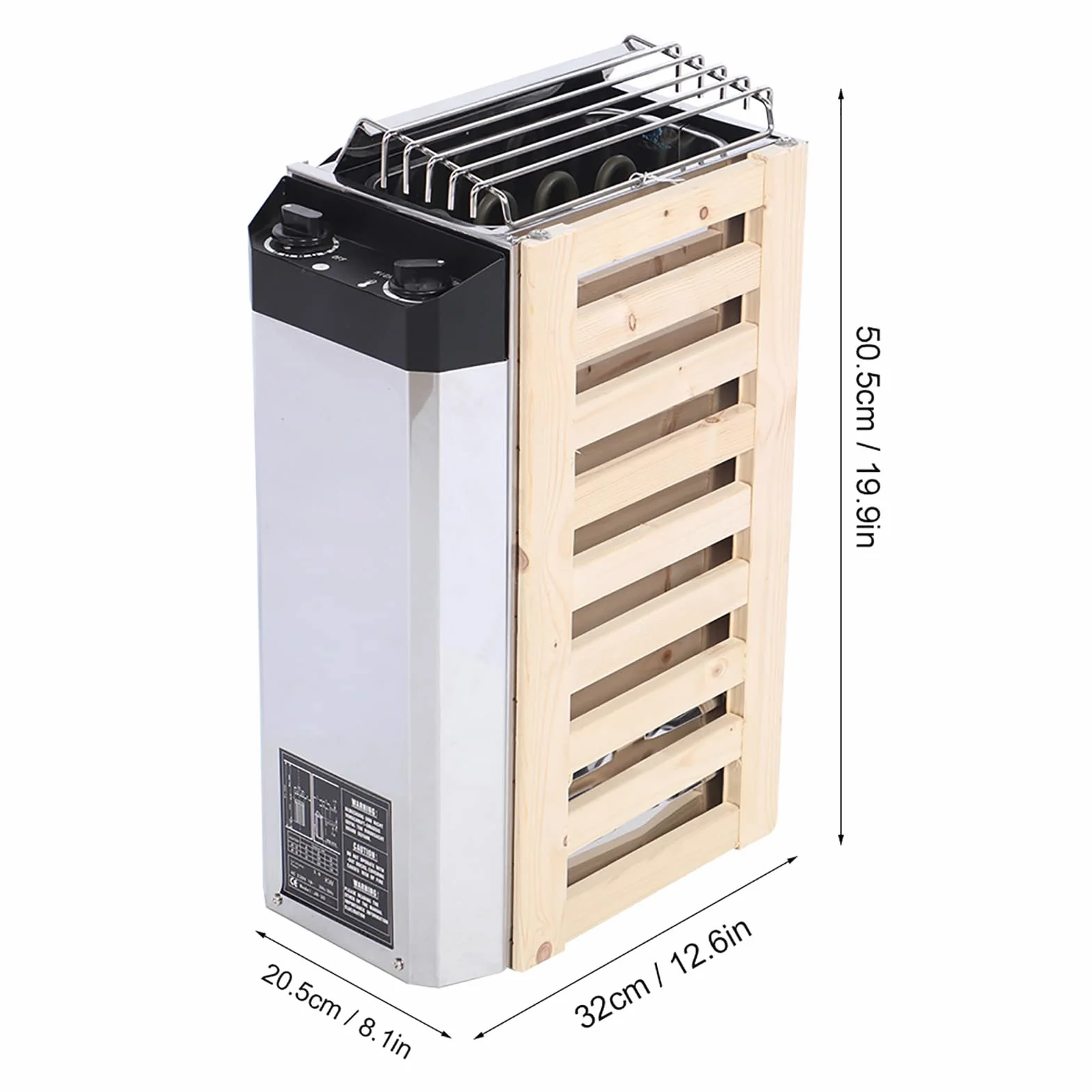 Stufa per Sauna 3KW in Acciaio Inossidabile Elettrica