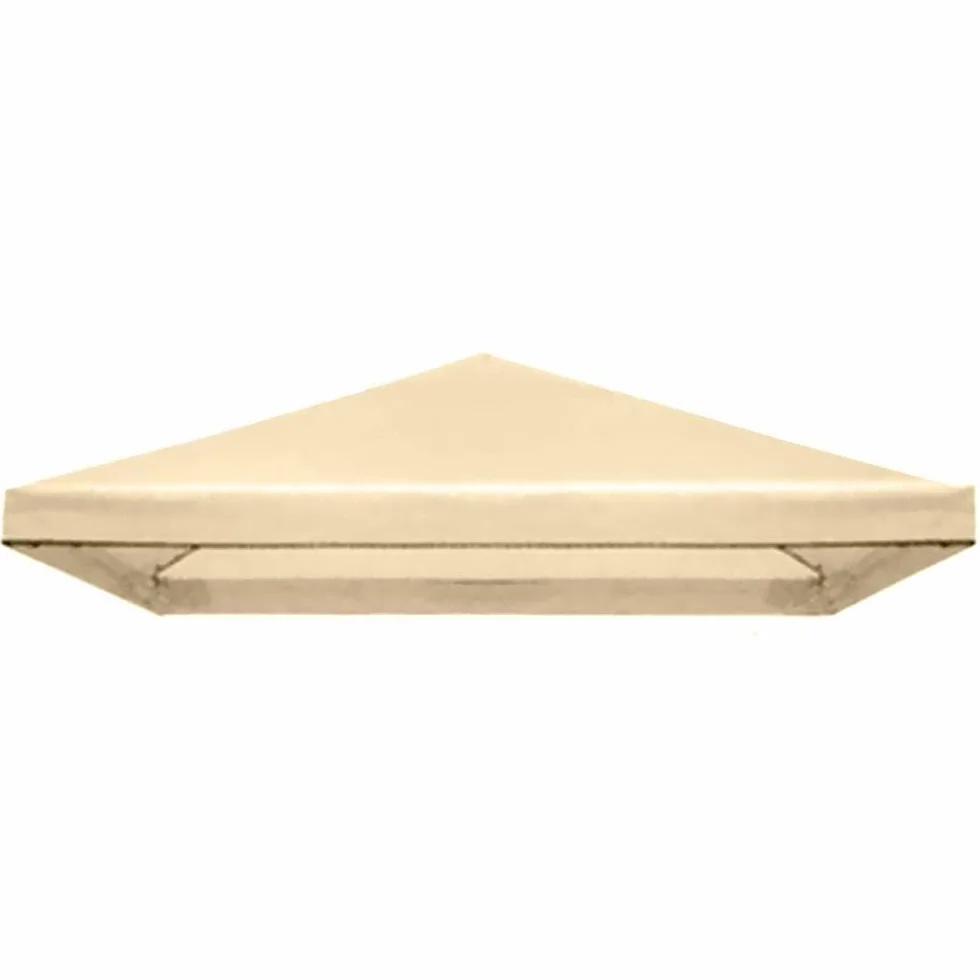 HDcasa Telo di Ricambio Gazebo Copertura Ecrù 300x300 cm