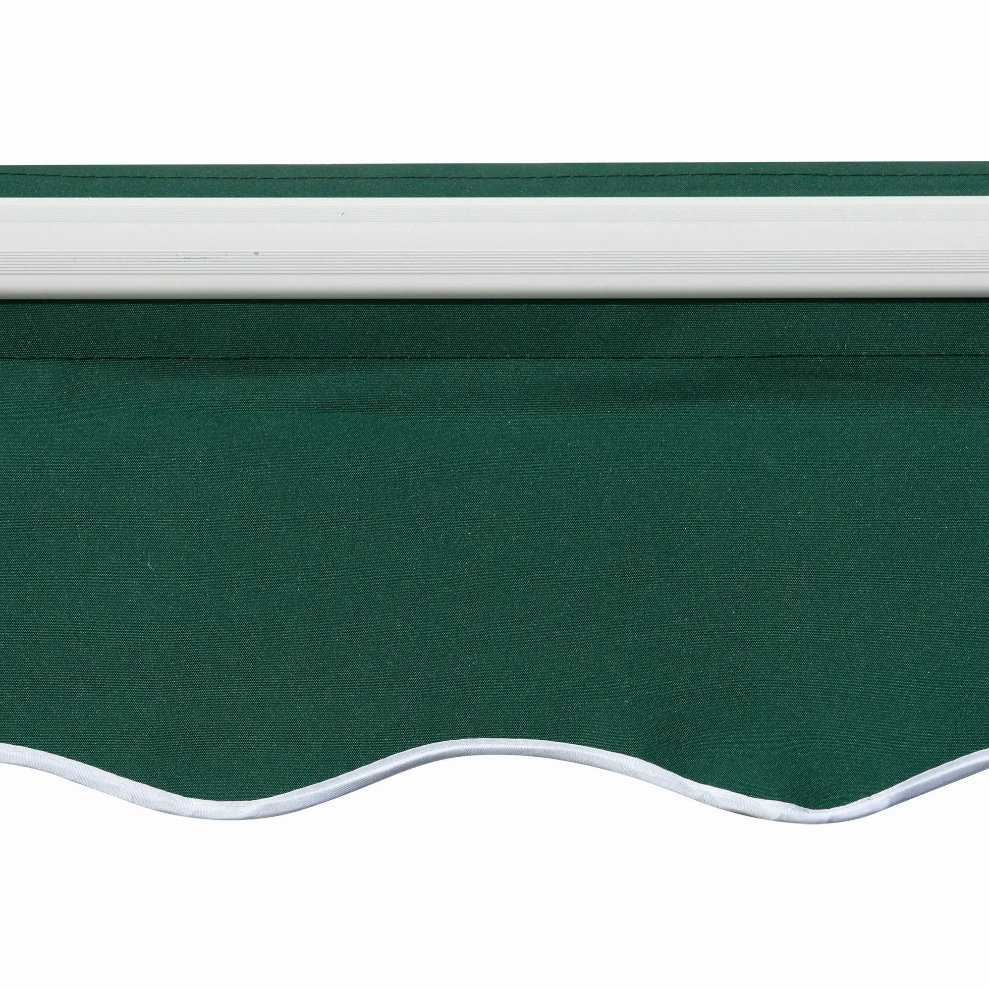 Outsunny Tenda da Sole 3x2 m con Braccio Avvolgibile, Tenda Parasole da Esterno a Manovella in Alluminio e Tessuto Poliestere, Protezione UV, Verde