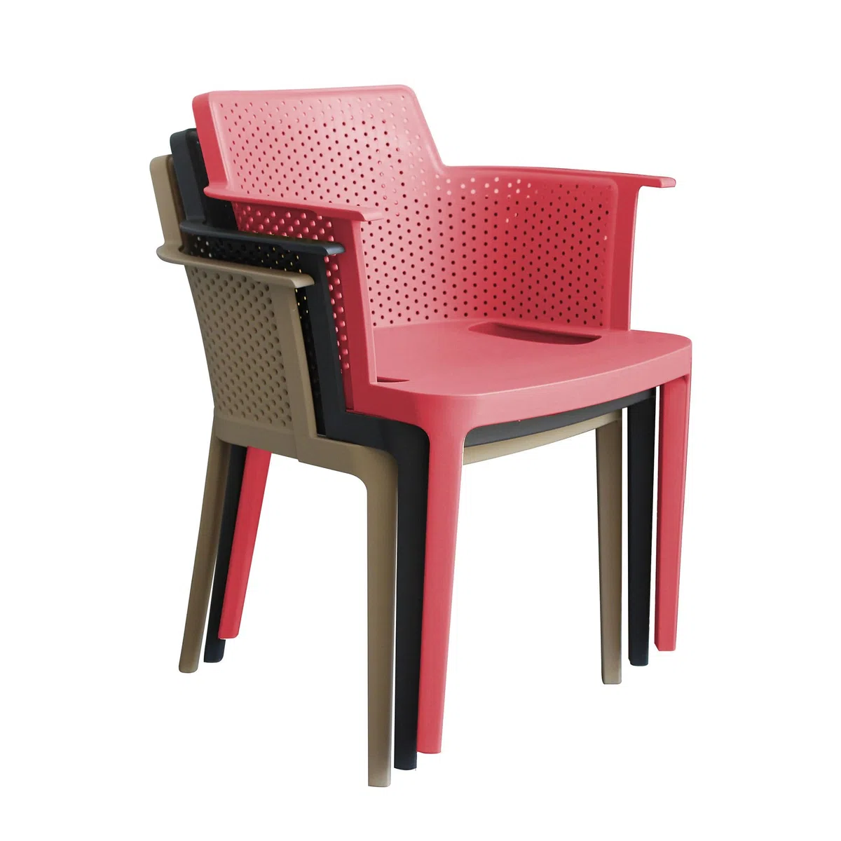 Poltrona in plastica per esterno giardino polipropilene colorata
