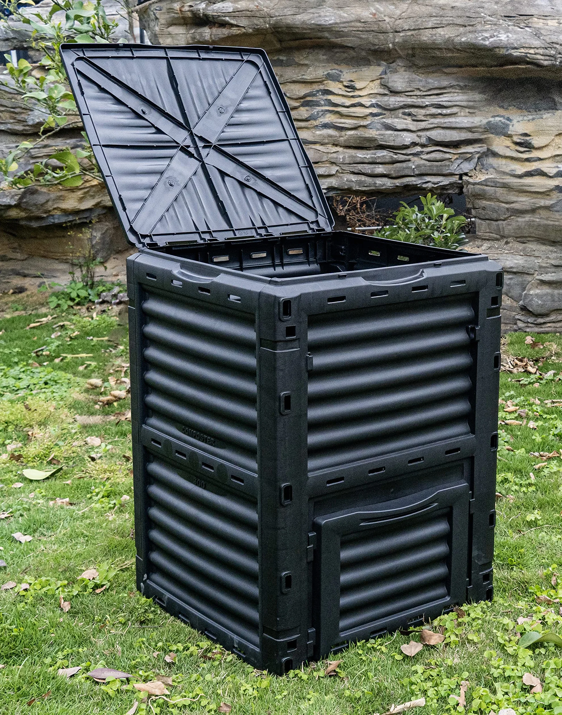 Linea Garden Friend Composter 300 Lt Polipropilene Resistente alle Intemperie Verde