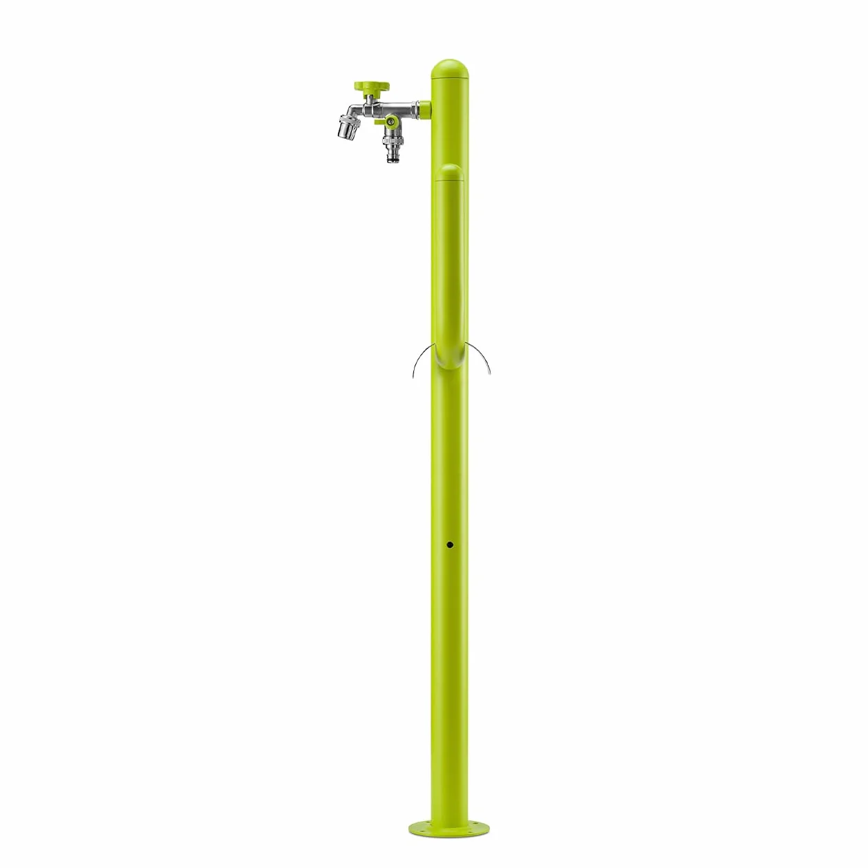 Fontana a colonna Arizona 42/ARZ completa di impianto, doppio rubinetto e porta tubo (VERDE ACIDO)