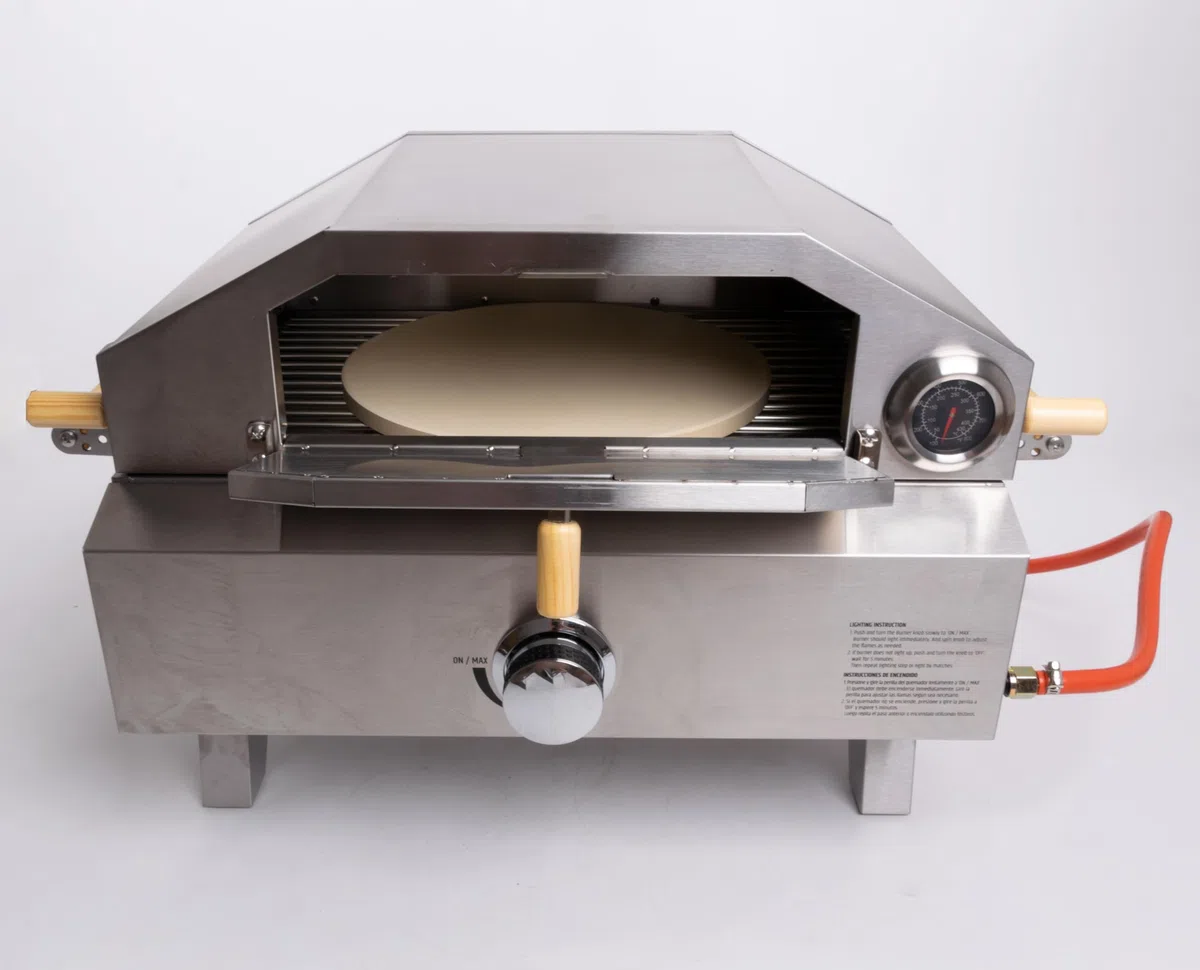 Forno Griglia per Barbecue a Gas 2 in 1, Forno per Pizza in Acciaio Inossidabile