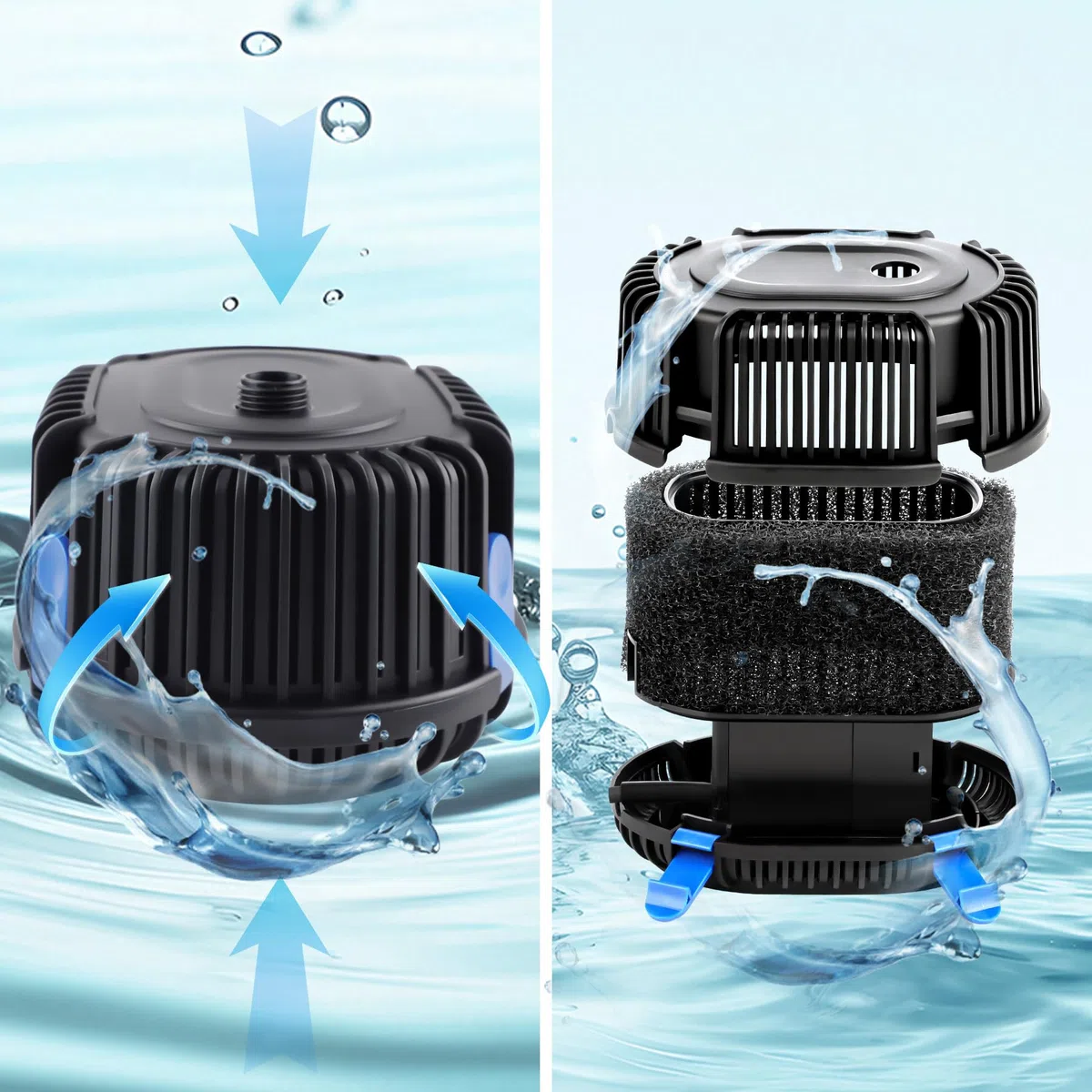 Forever Speed Pompa per Fontane Esterna 1000L/H 20W Multifunzione per Giardino e Laghetto