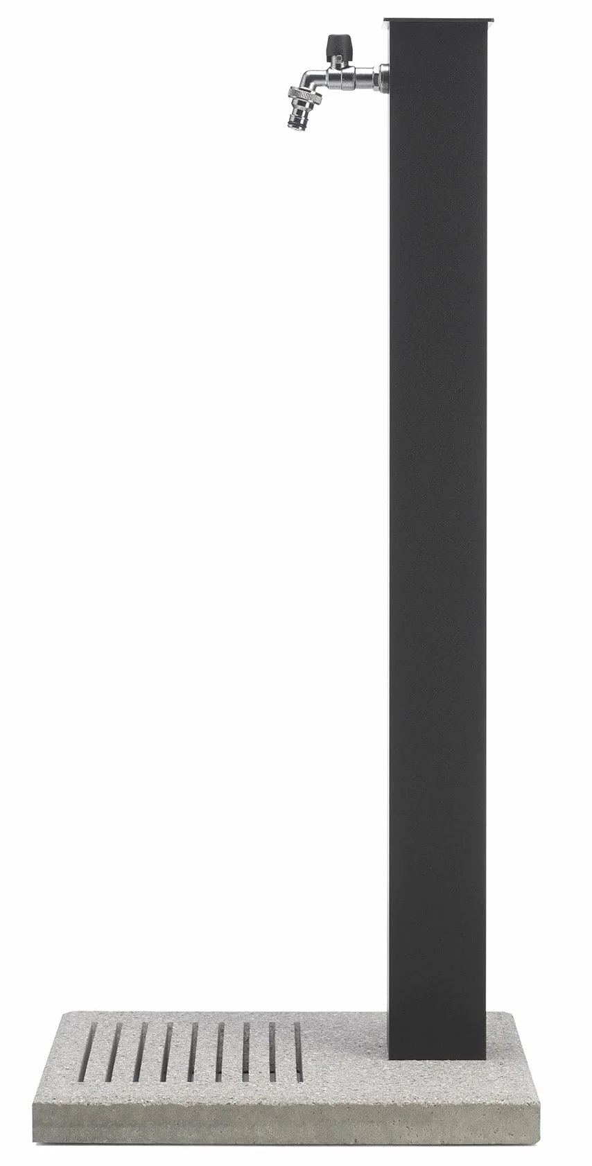 belfer Fontana da Giardino con Rubinetto e Base in Cemento 42/QBM Antracite