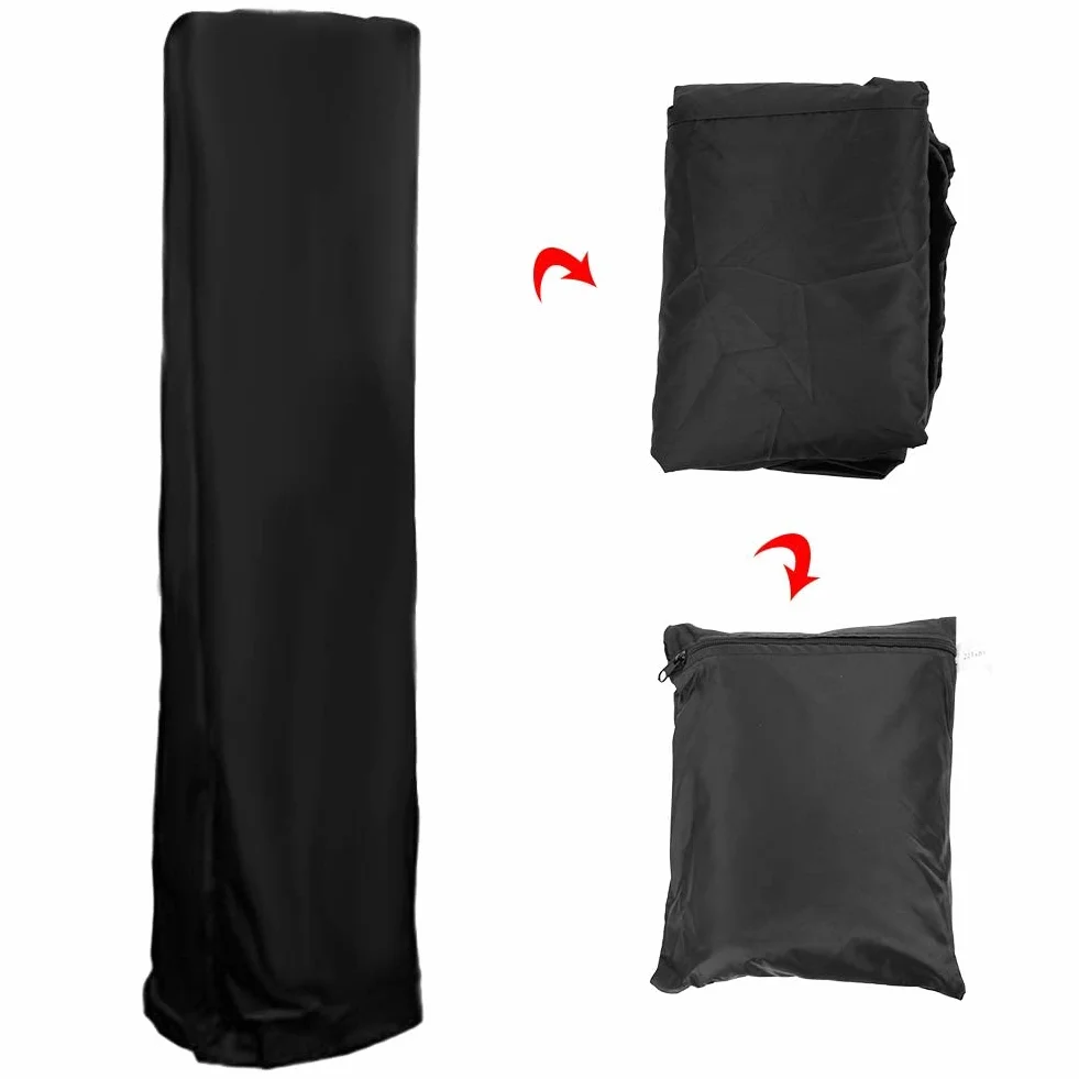 Ochrona przeciwkurzowa na grzejnik tarasowy 81,5x225 cm Czarny