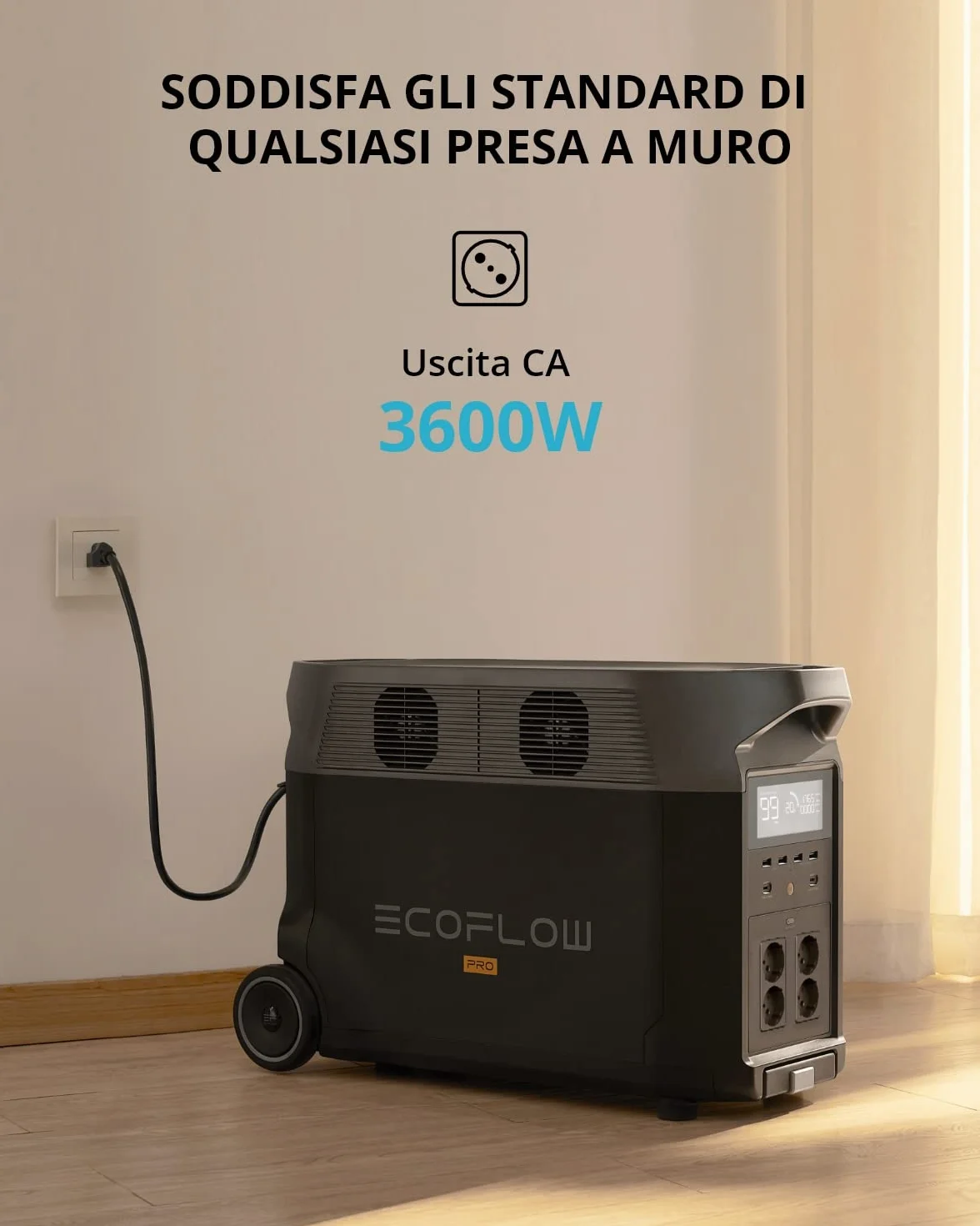 ECOFLOW DELTA Pro Generatore di Energia Portatile 3,6 kWh-25 kWh Ricondizionato
