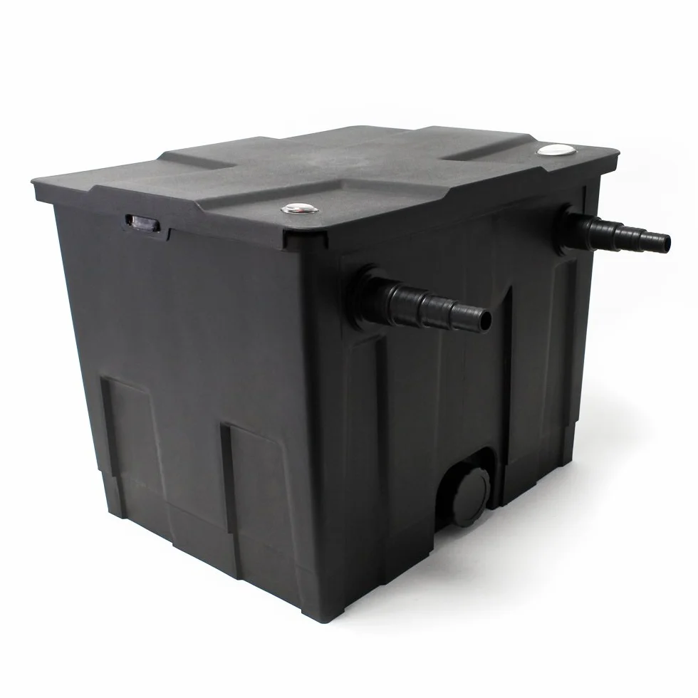 Set per laghetti Filtro biologico 12000l Pompa SuperEco 80W Chiarificatore UVC 24W