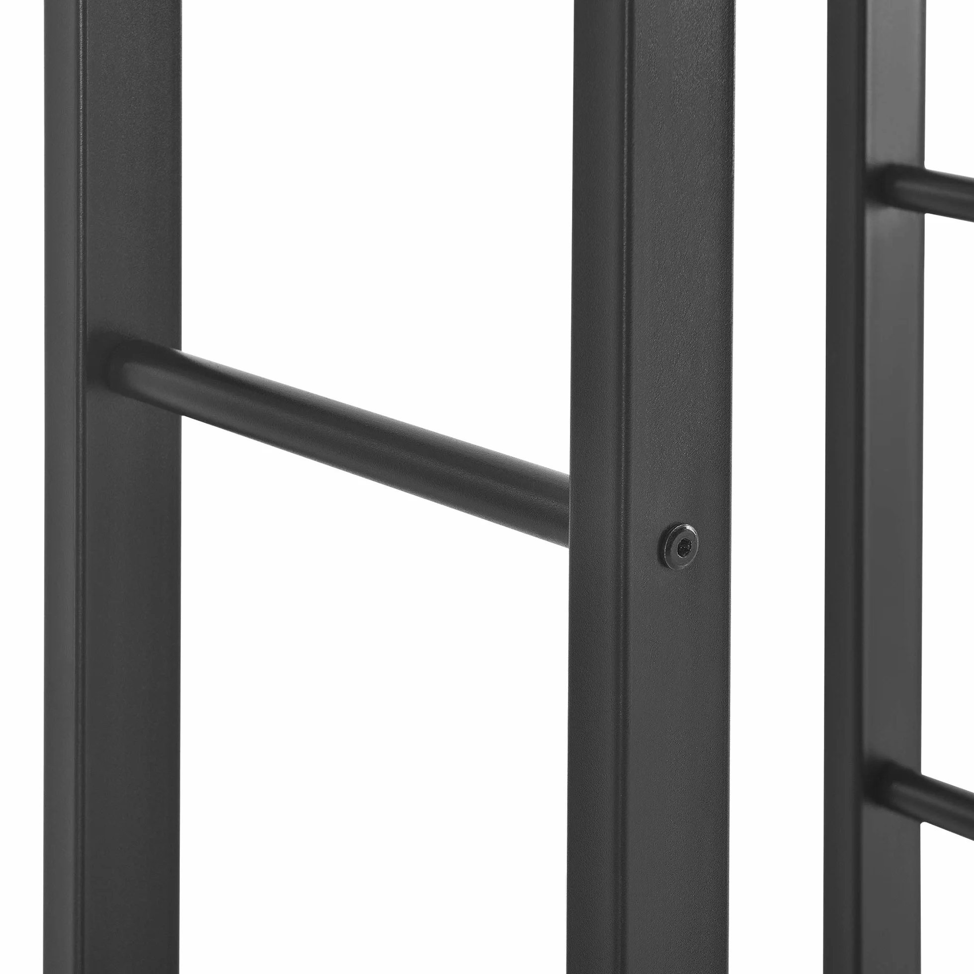 Portalegna in Acciaio 100x25x150 cm Nero Supporto Tronchi da Legnaia
