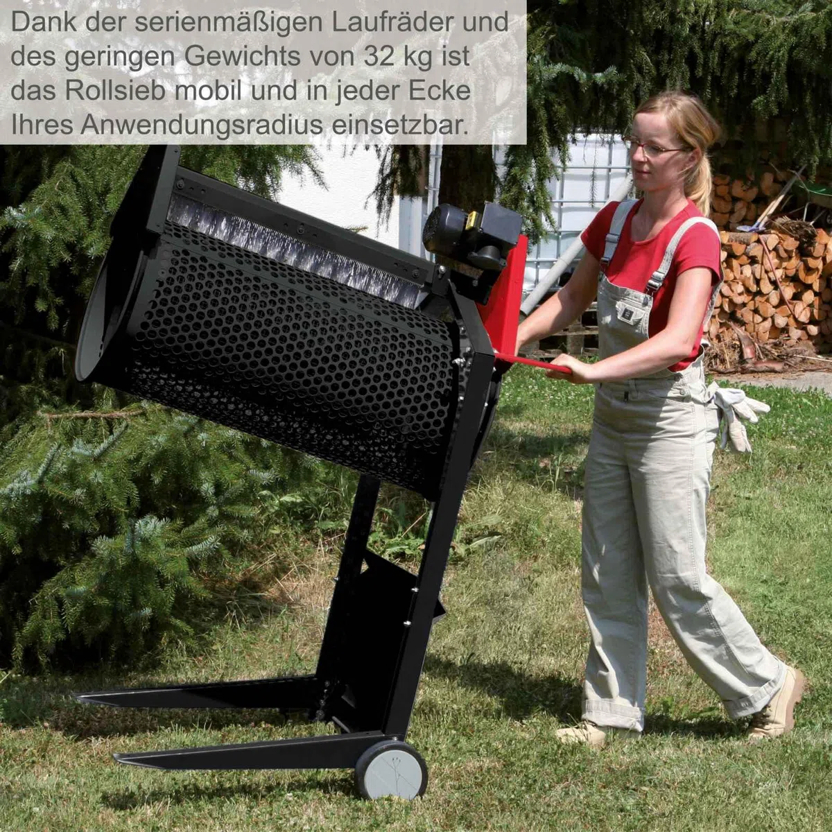 Scheppach Rullo Setaccio da Giardino