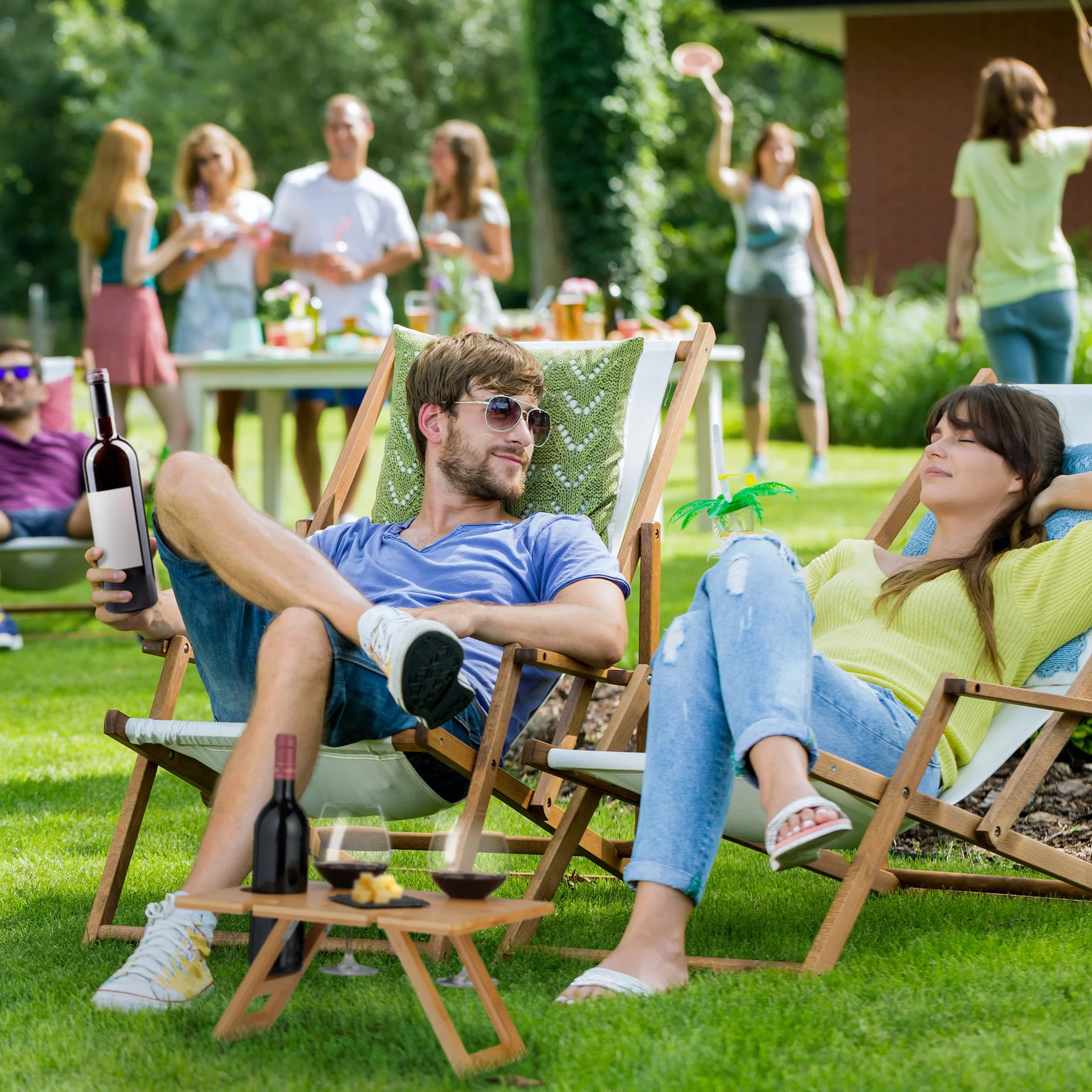 Relaxdays Tavolino Pieghevole Bambù Vassoio Letto Picnic Gambe Richiudibili 20x40x30 cm Naturale