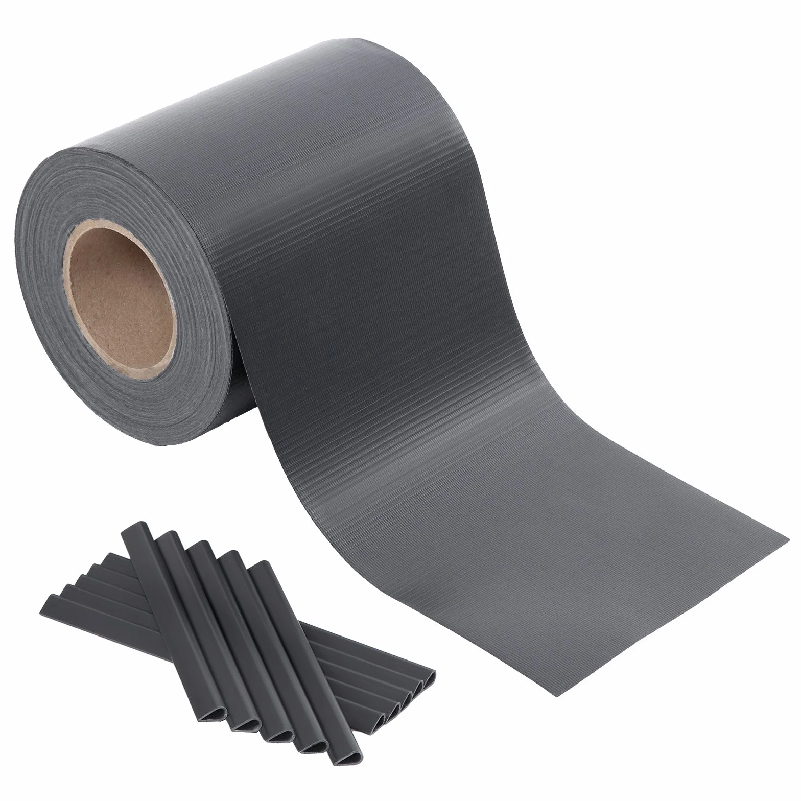 SONGMICS GPJ50GY Strisce frangivista in PVC, extra spesse con 25 clip di fissaggio, 50 m x 19 cm